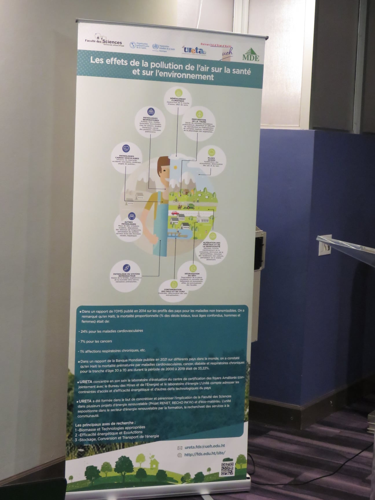 UEH : l’unité de recherche en énergie et technologies alternatives (Ureta) de la Faculté des Sciences sensibilise sur la qualité de l'air en Haïti