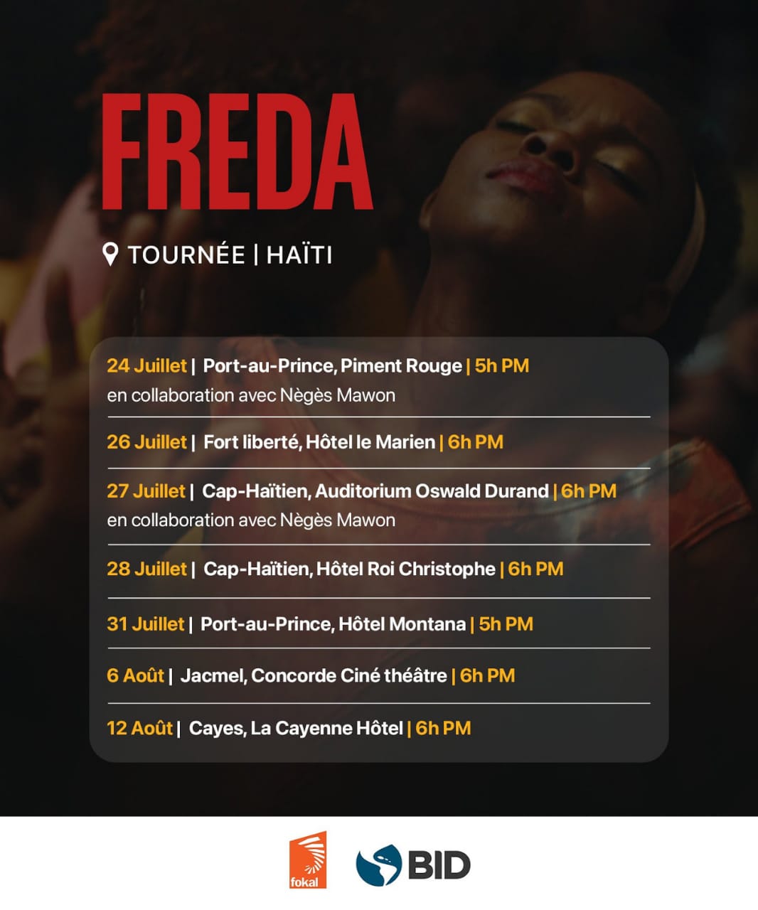 Le film Freda en tournée en Haïti
