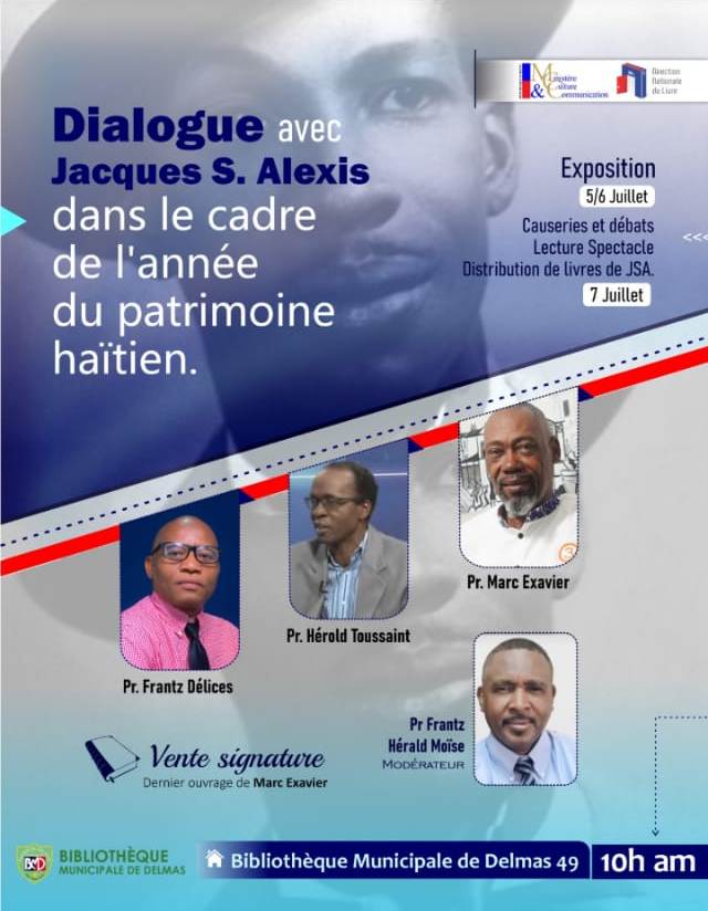 La bibliothèque municipale de Delmas accueille  : « Dialogue avec Jacques Stephen Alexis »