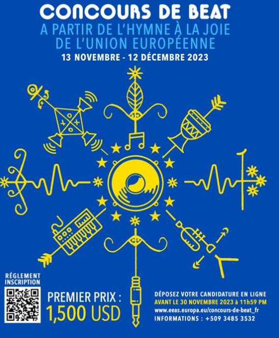 Concours de « beat haïtien » L’ Union européenne lance un concours pour revisiter « Ode la joie » , l’ hymne européen