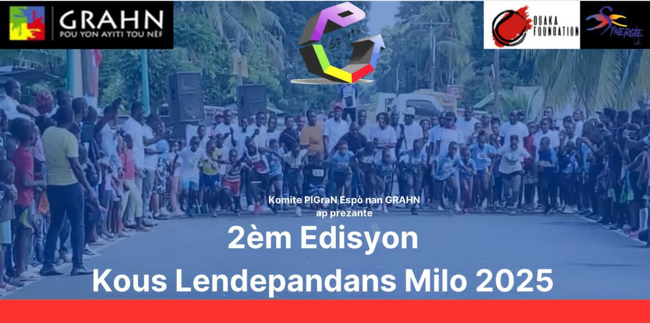 GRAHN : Pour encourager la pratique du sport, organise la 2e édition de la course baptisée « Kous Lendepandans Milot 2025 »