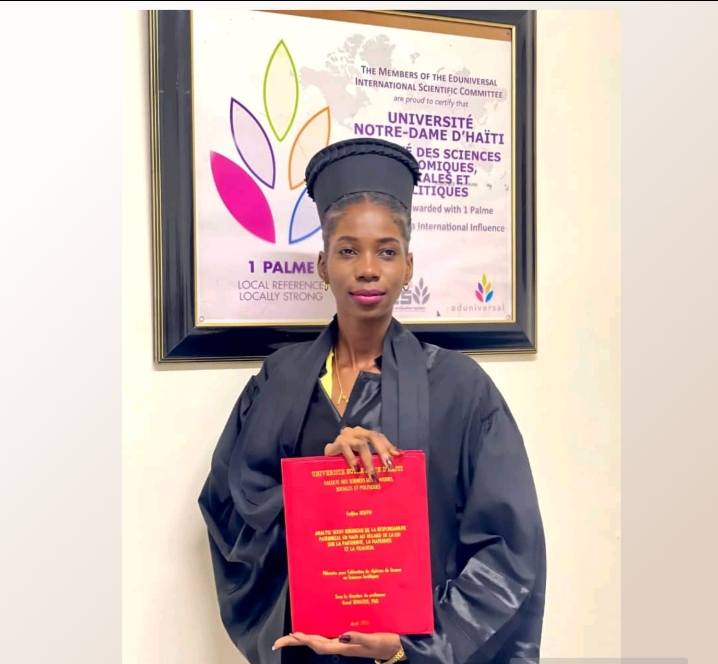 La jeune élève avocate Fedjine Joseph sur le chemin de l’excellence