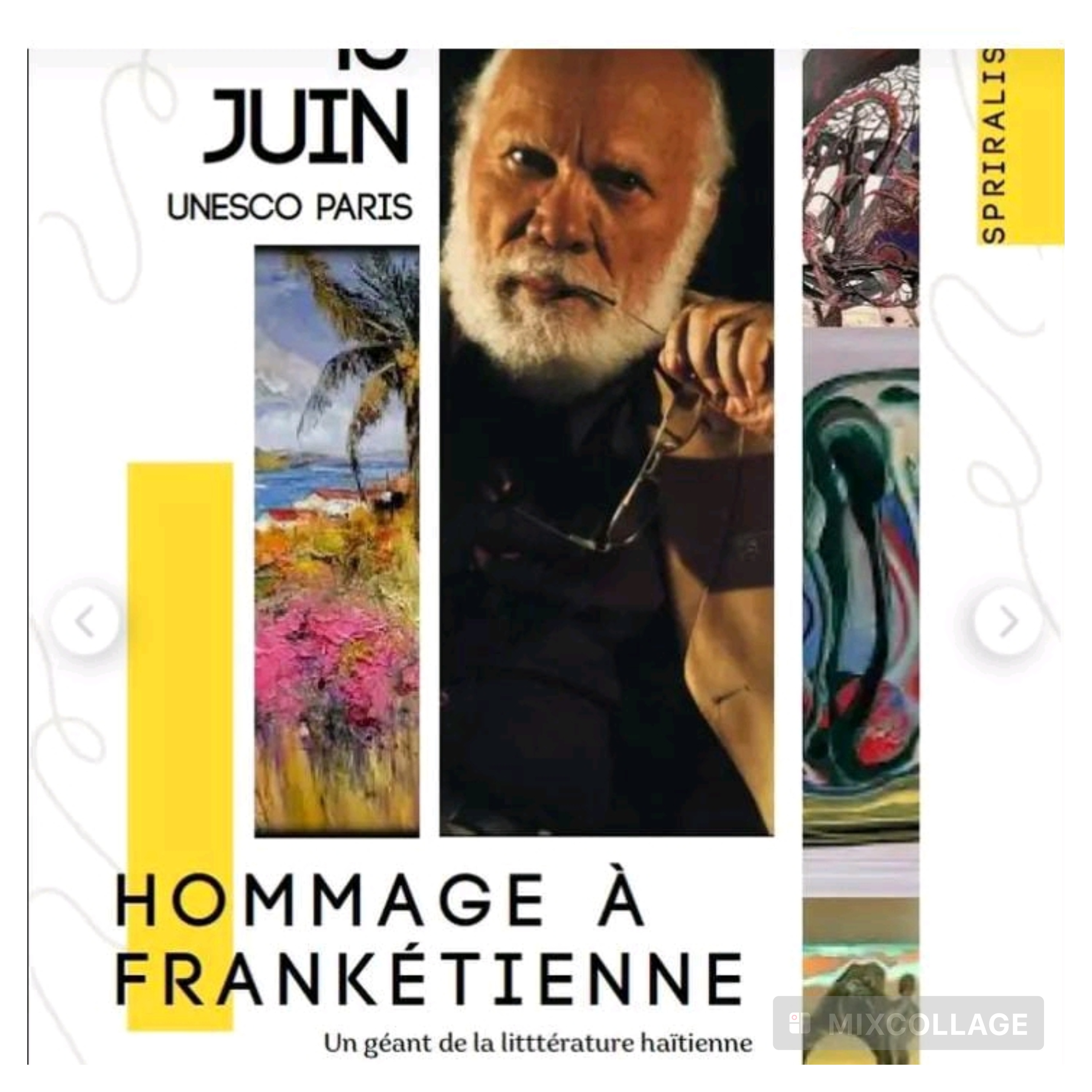 Célébration de l'œuvre et de la vie de Frankétienne, à la maison de l' UNESCO à Paris