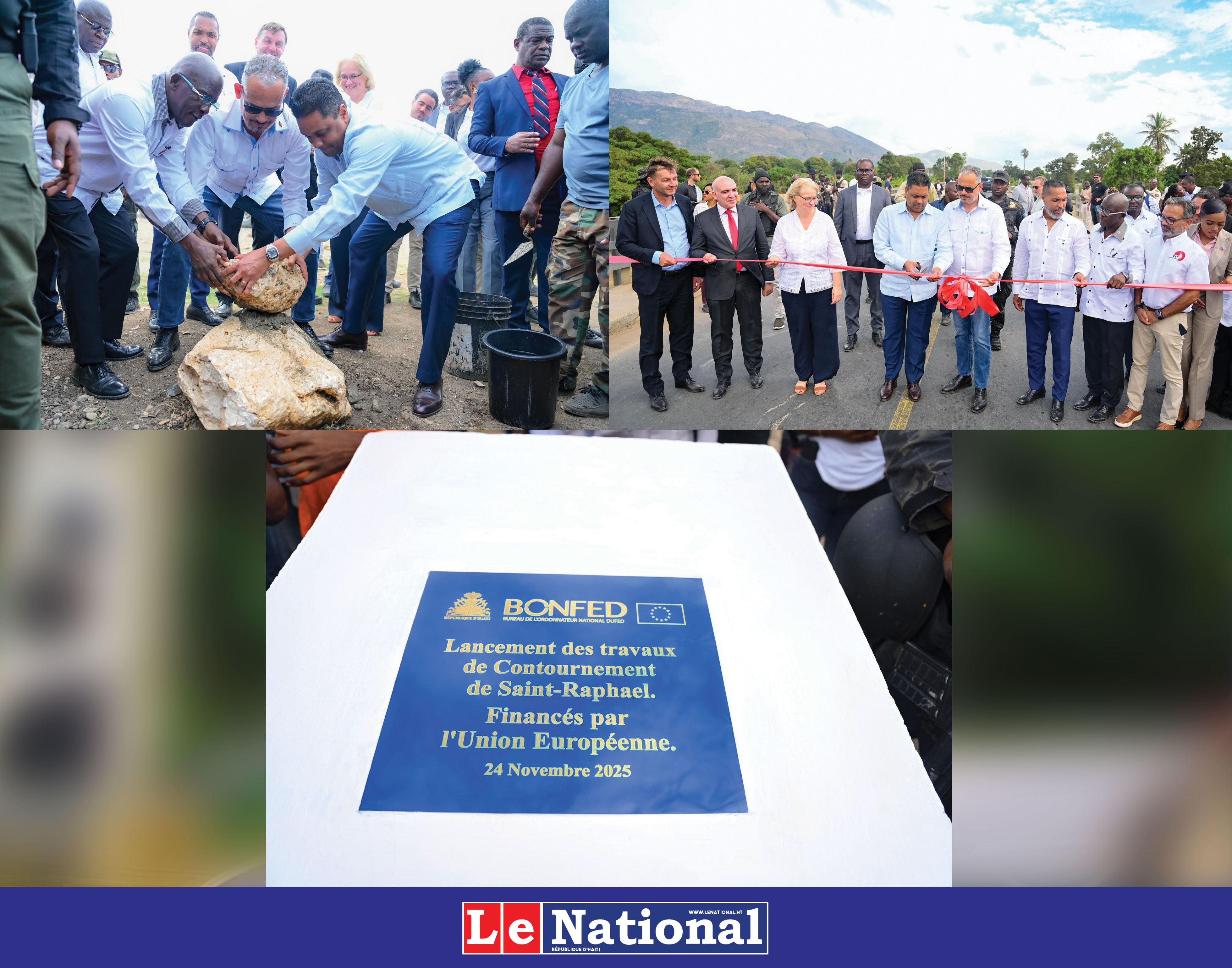 Inauguration de la route Hinche–Saint-Raphaël et lancement des travaux de contournement de Saint-Raphaël