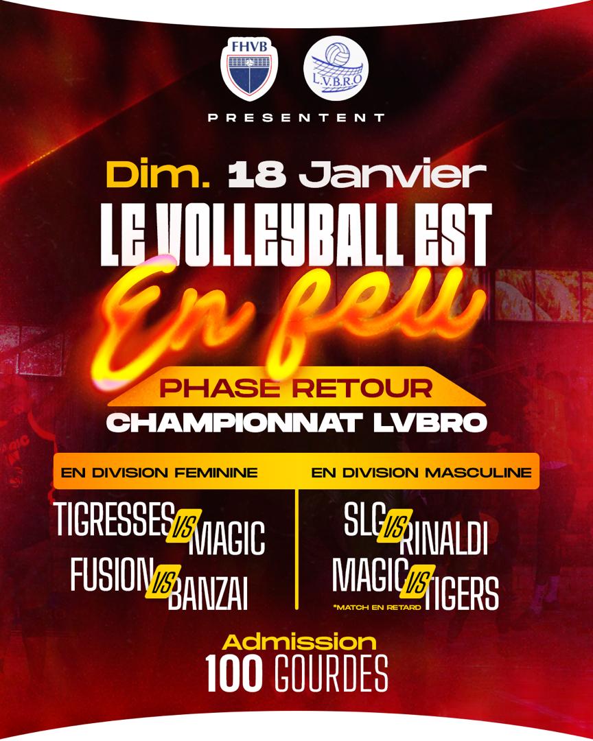 Le volleyball est de retour dans la région Ouest pour la deuxième moitié de la saison !