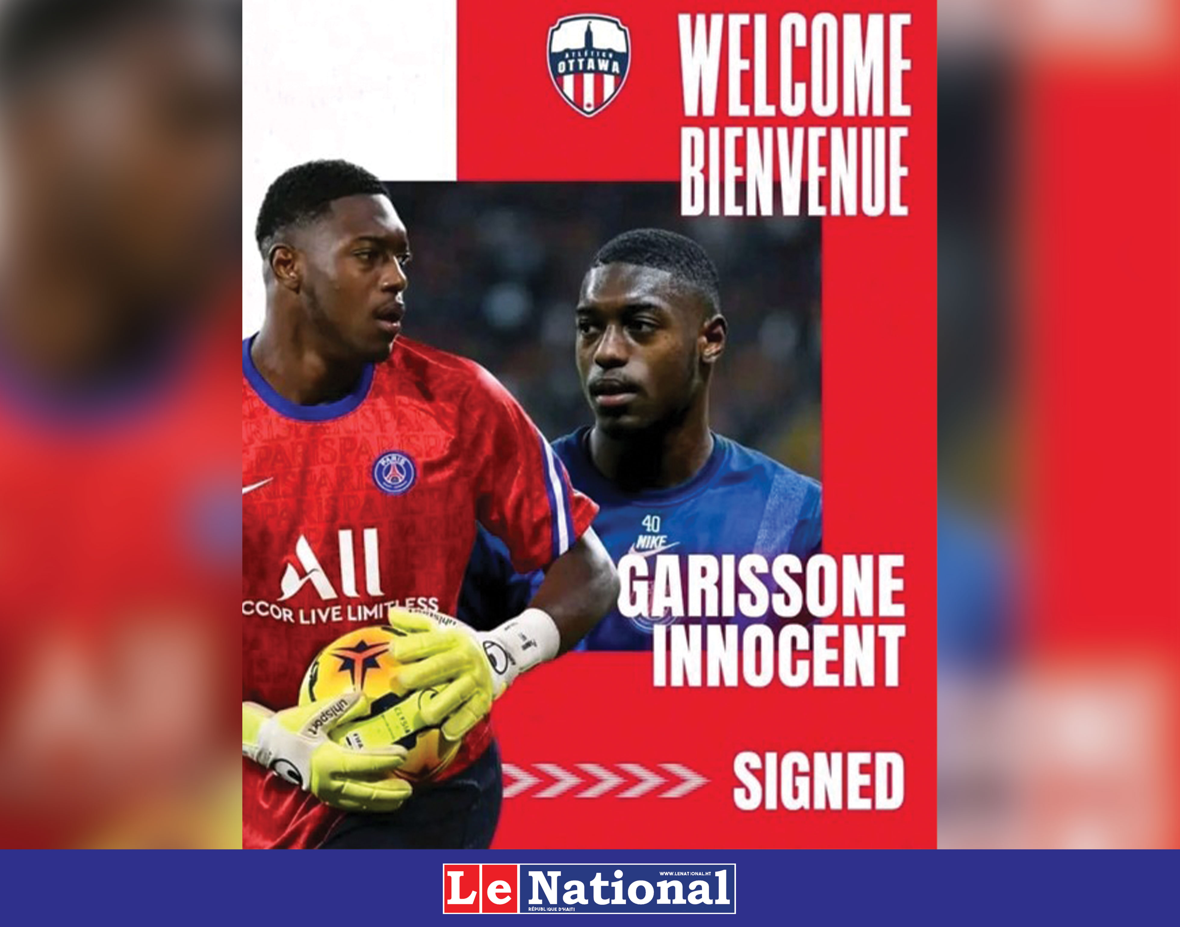 Garissone Innocent s’engage avec l’Atlético Ottawa