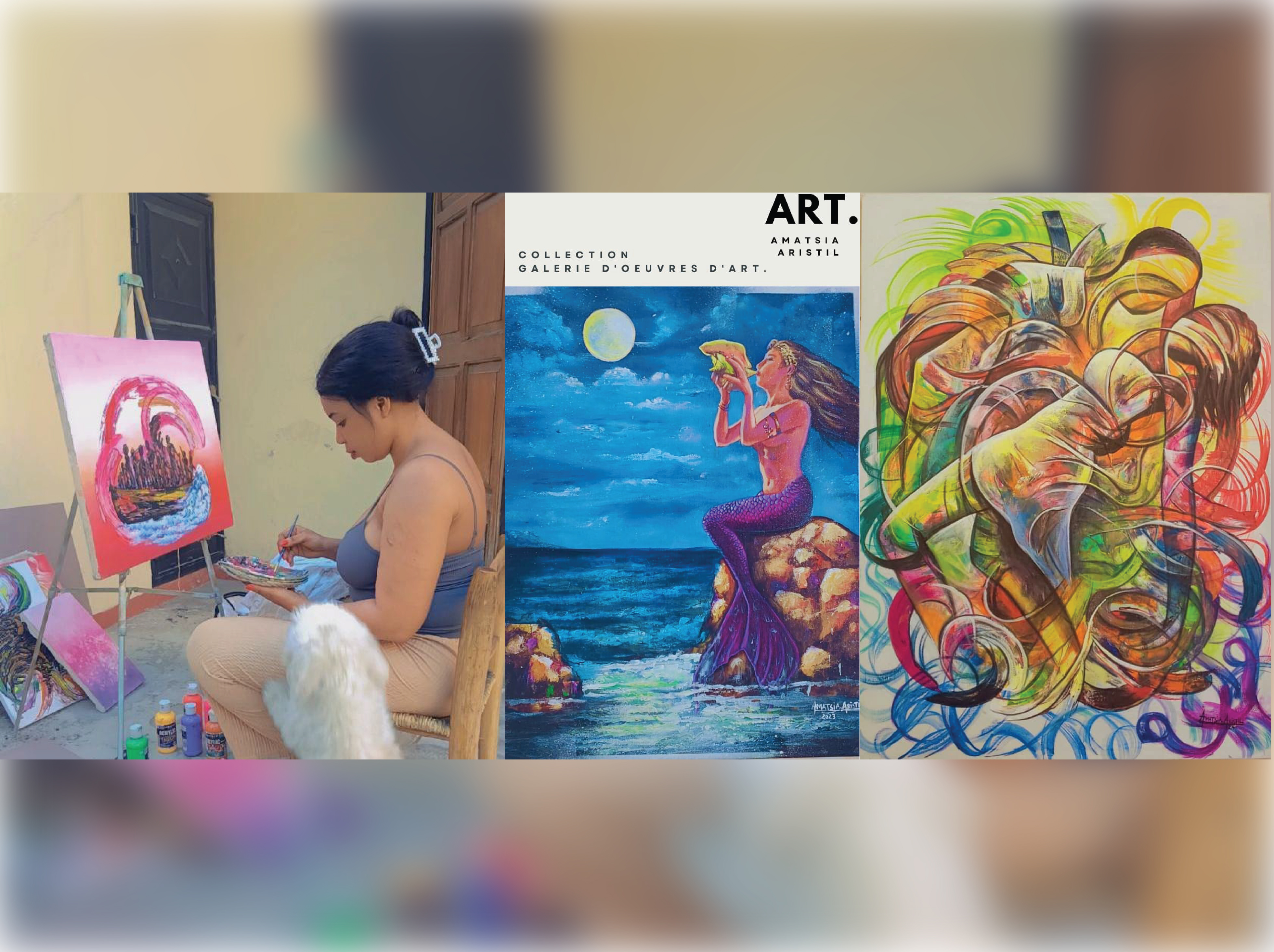Amatsia Aristil propose de nouvelles voies dans la peinture haïtienne ? 