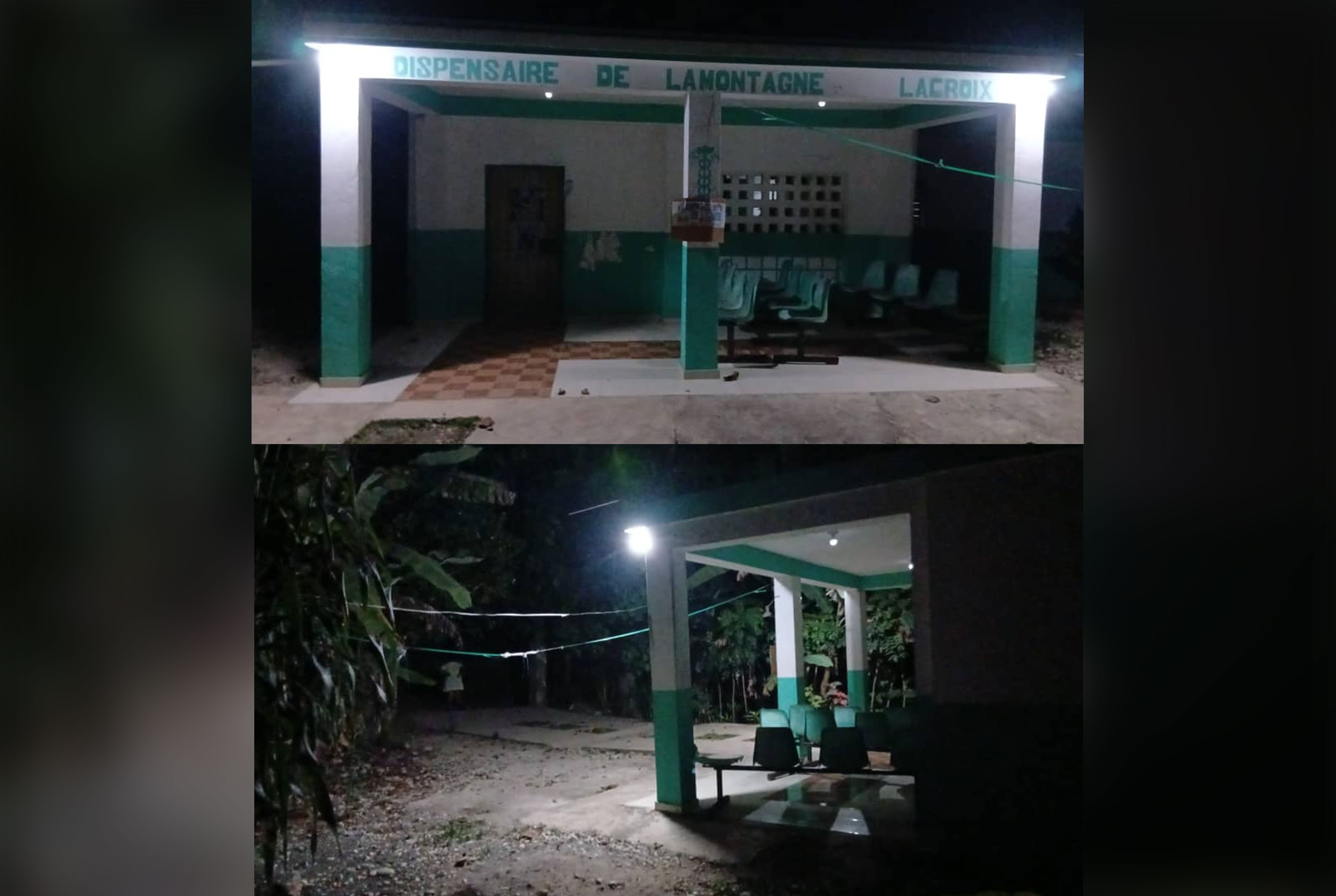 Fòs Konbit Lamontay électrifie à l’énergie solaire le dispensaire de La Croix, à Jacmel