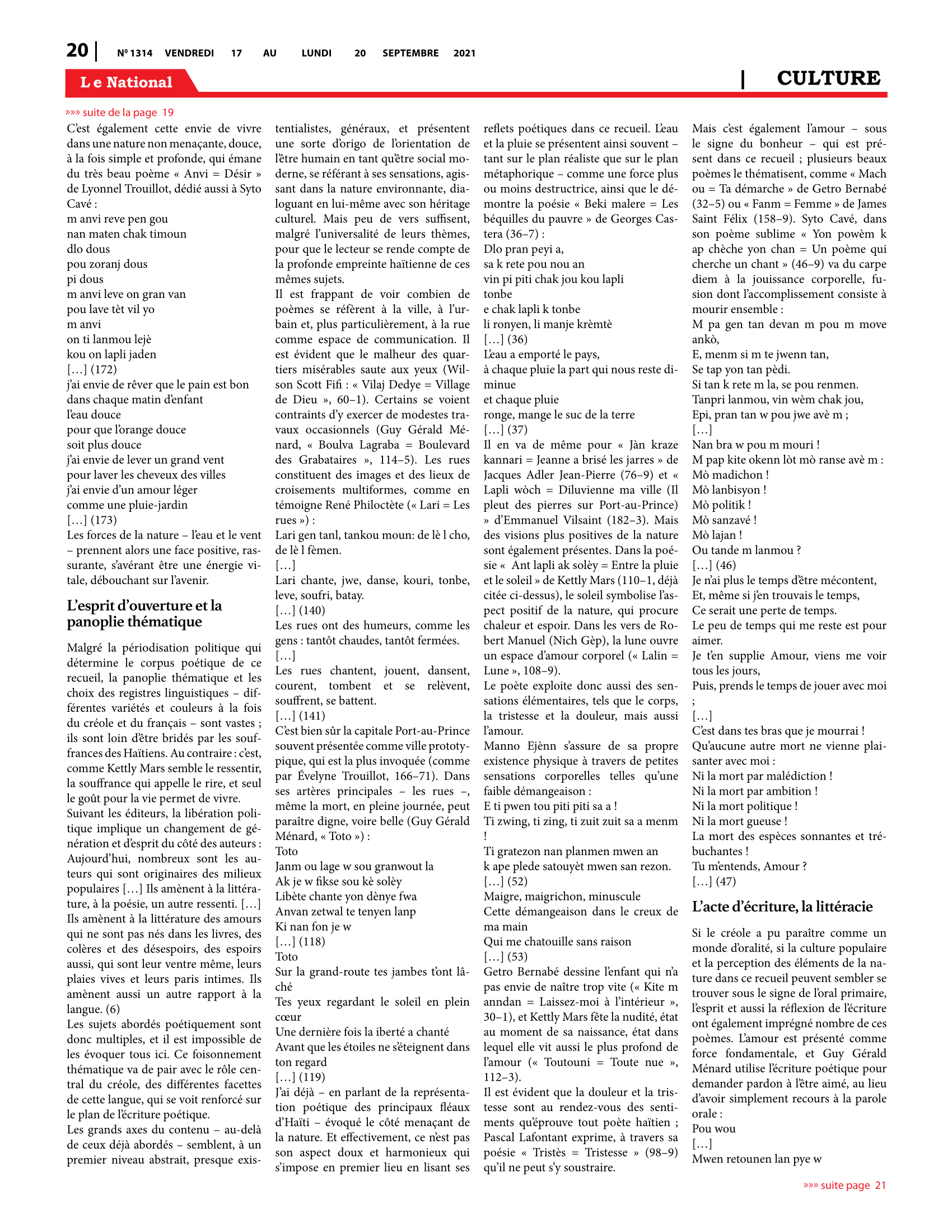 Page 20 de l'édition 1314