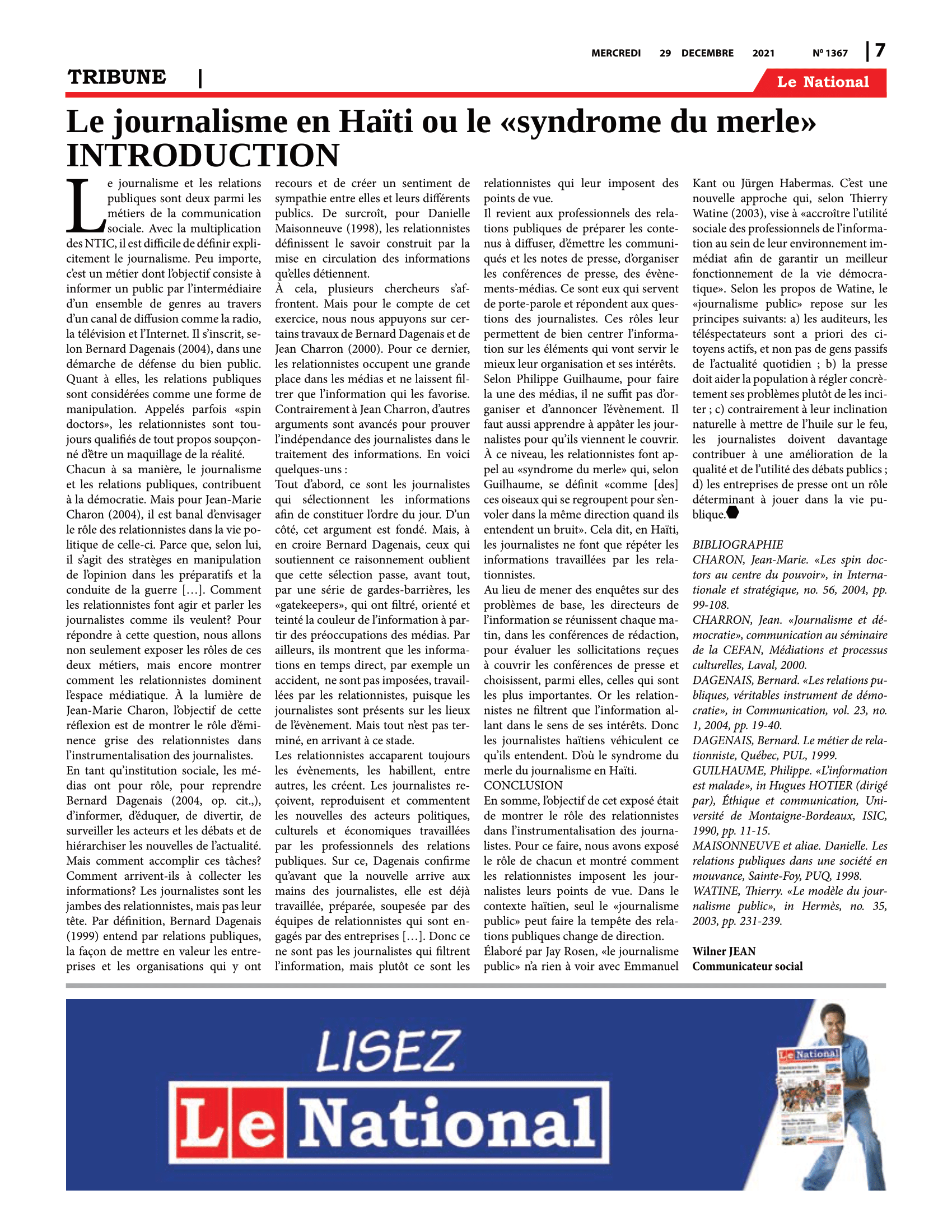 Page 7 de l'édition 1367