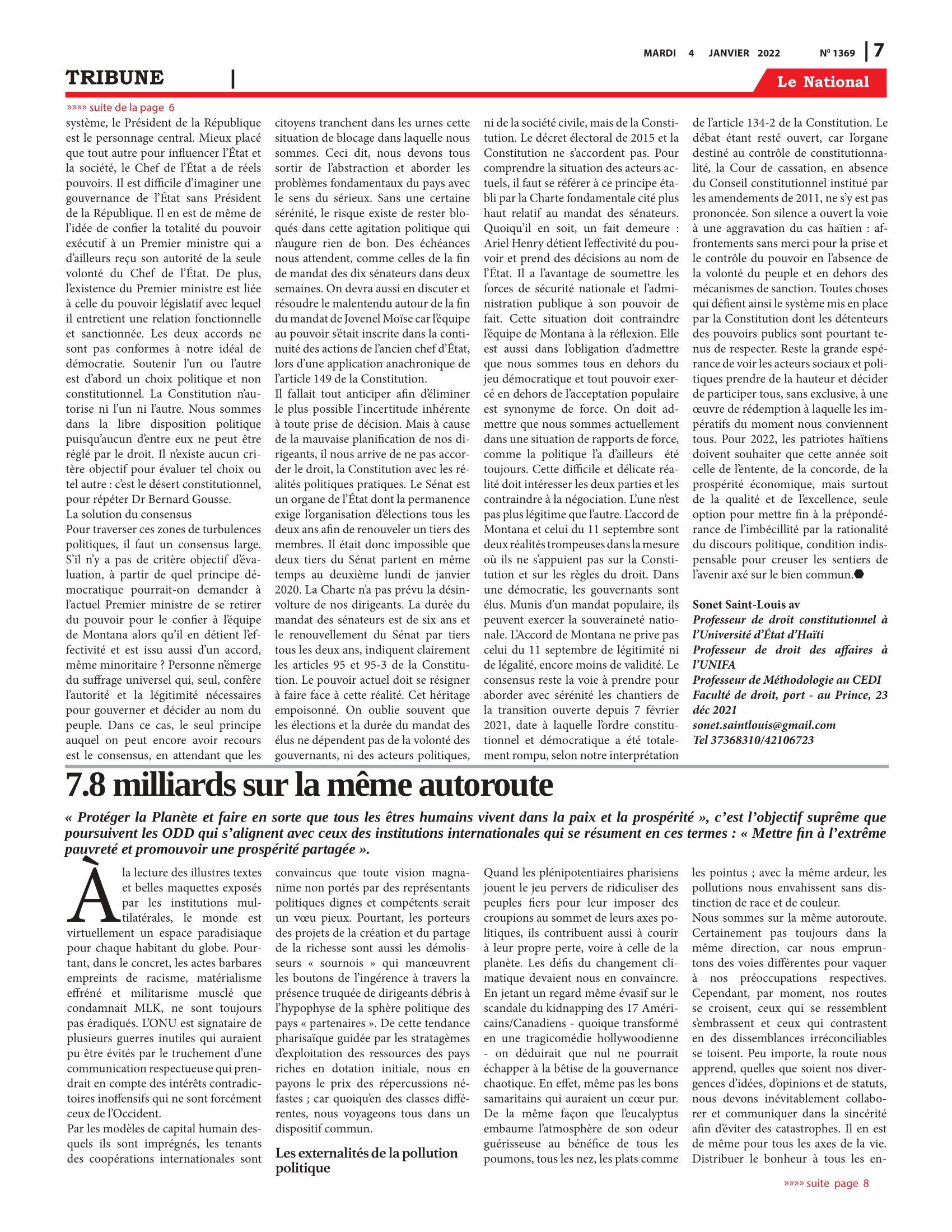 Page 7 de l'édition 1369