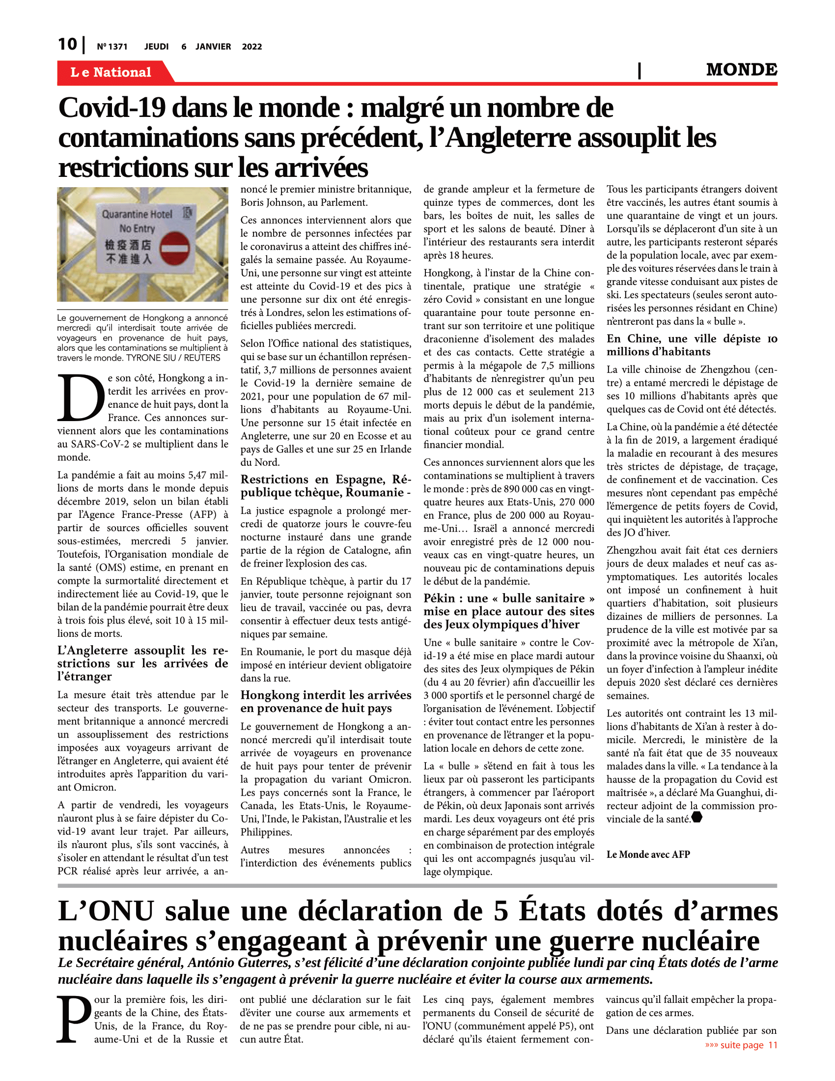 Page 10 de l'édition 1371