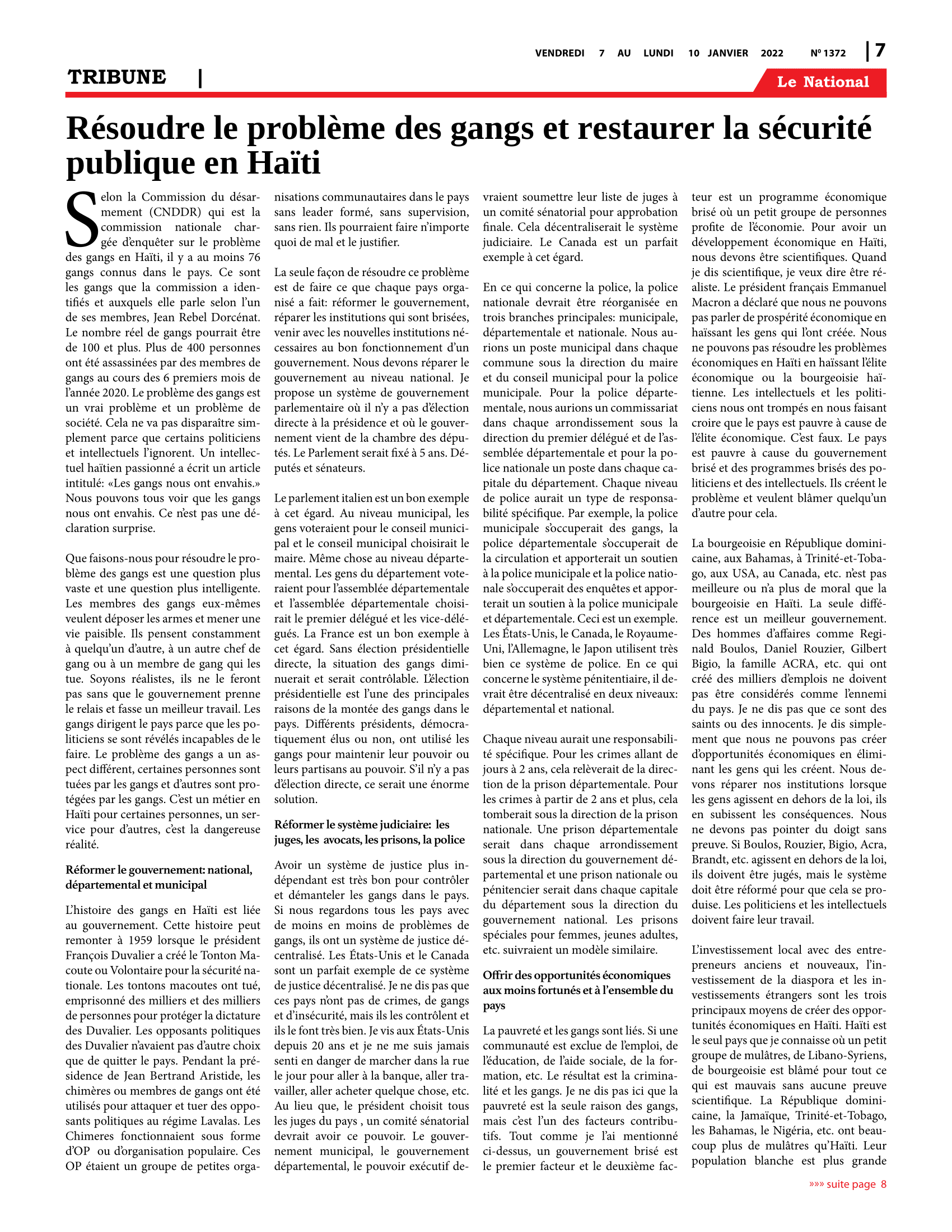 Page 7 de l'édition 1372