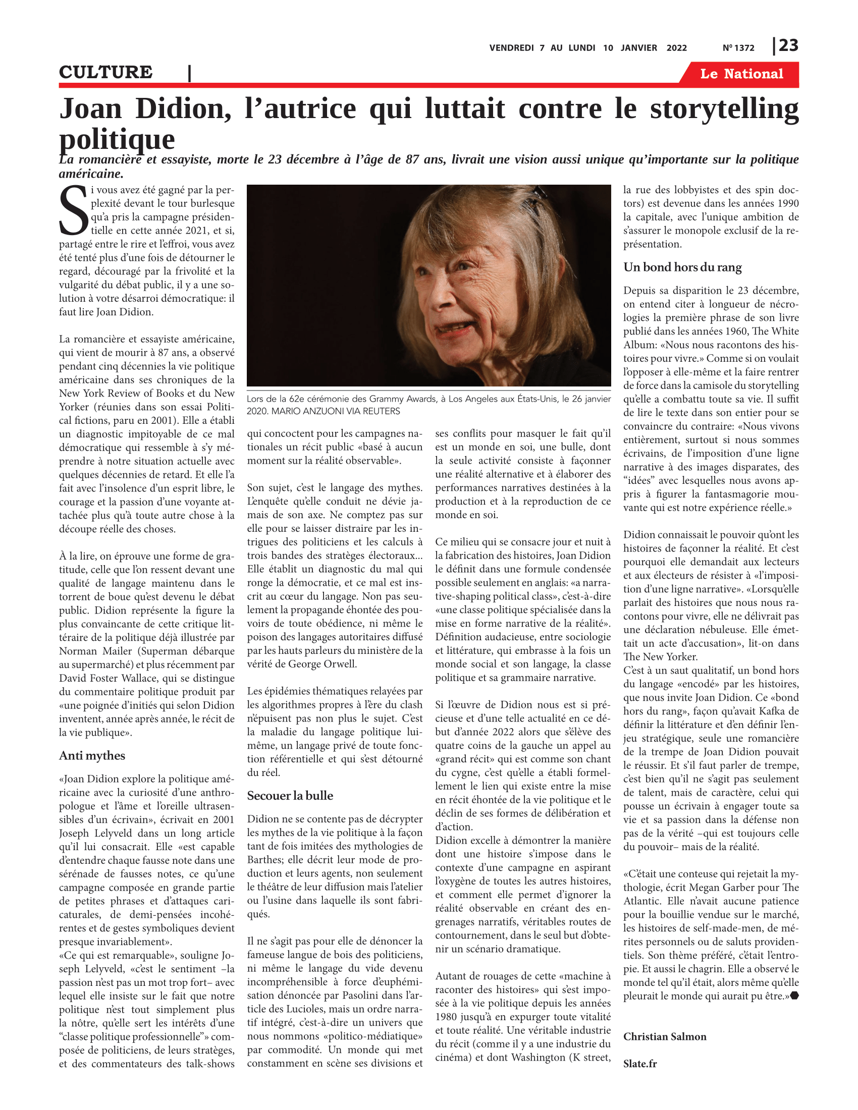 Page 23 de l'édition 1372