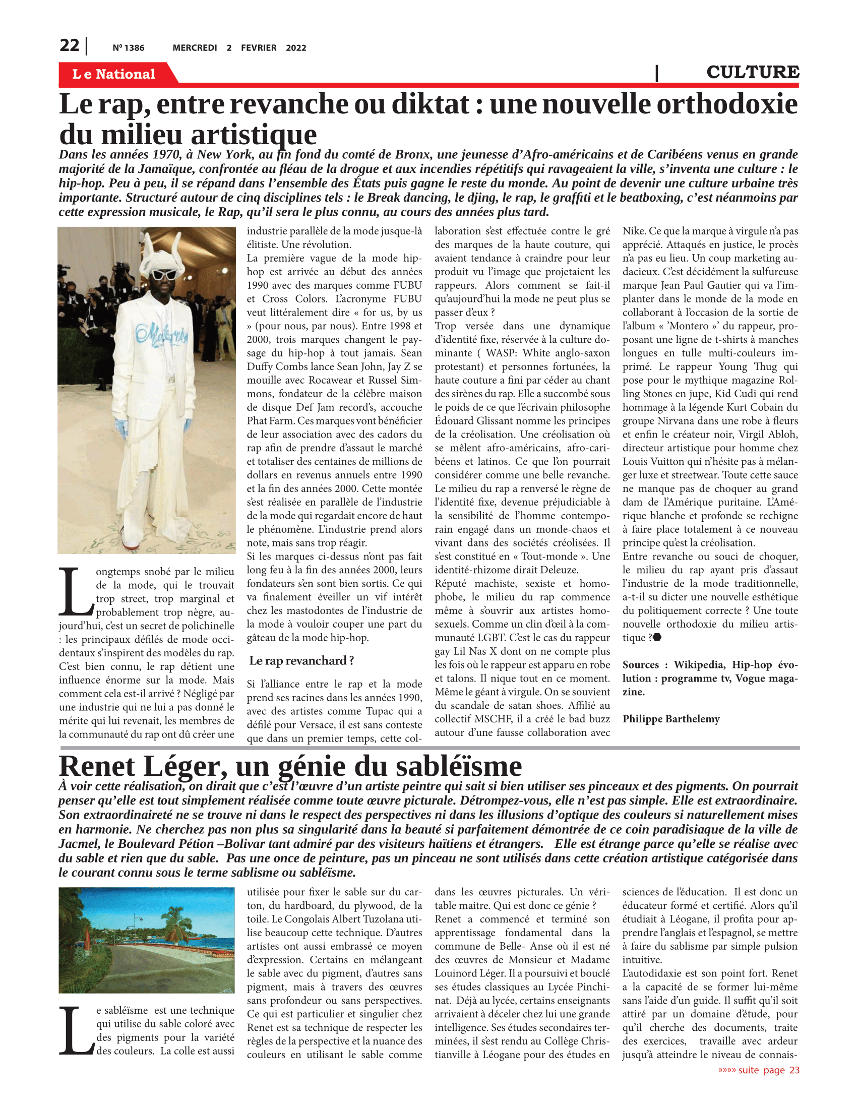 Page 22 de l'édition 1386