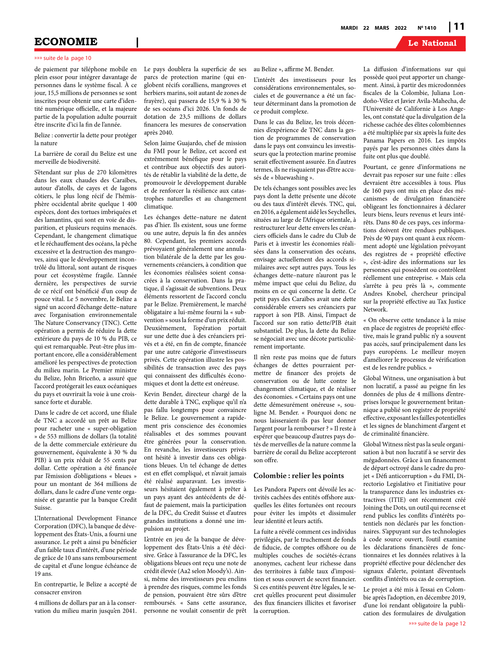 Page 11 de l'édition 1410