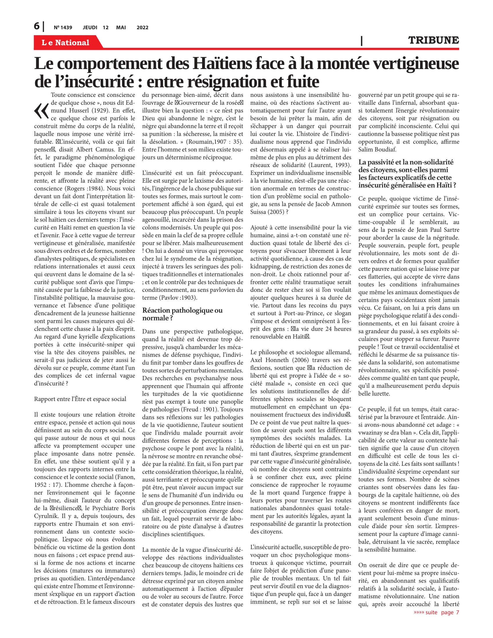 Page 6 de l'édition 1439