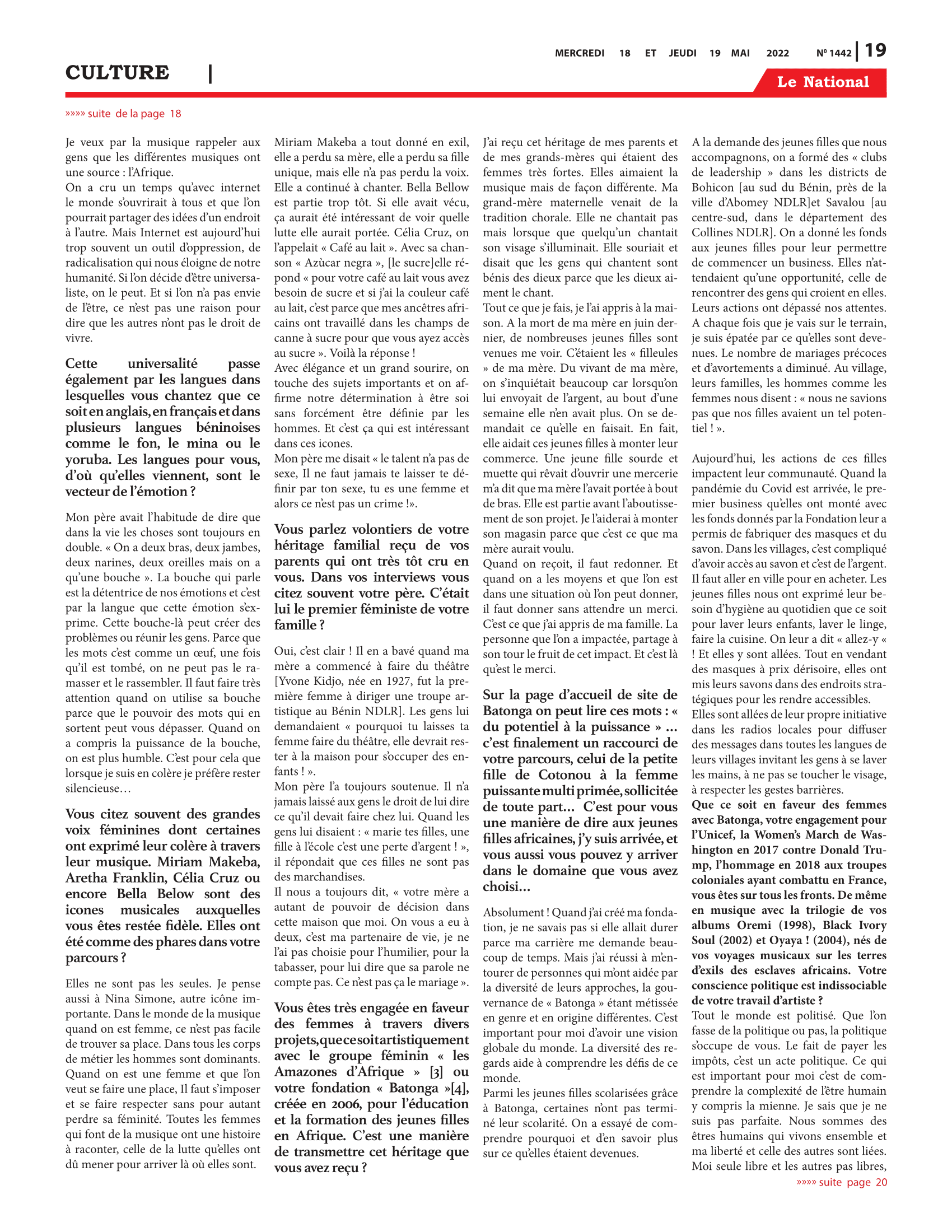 Page 19 de l'édition 1442
