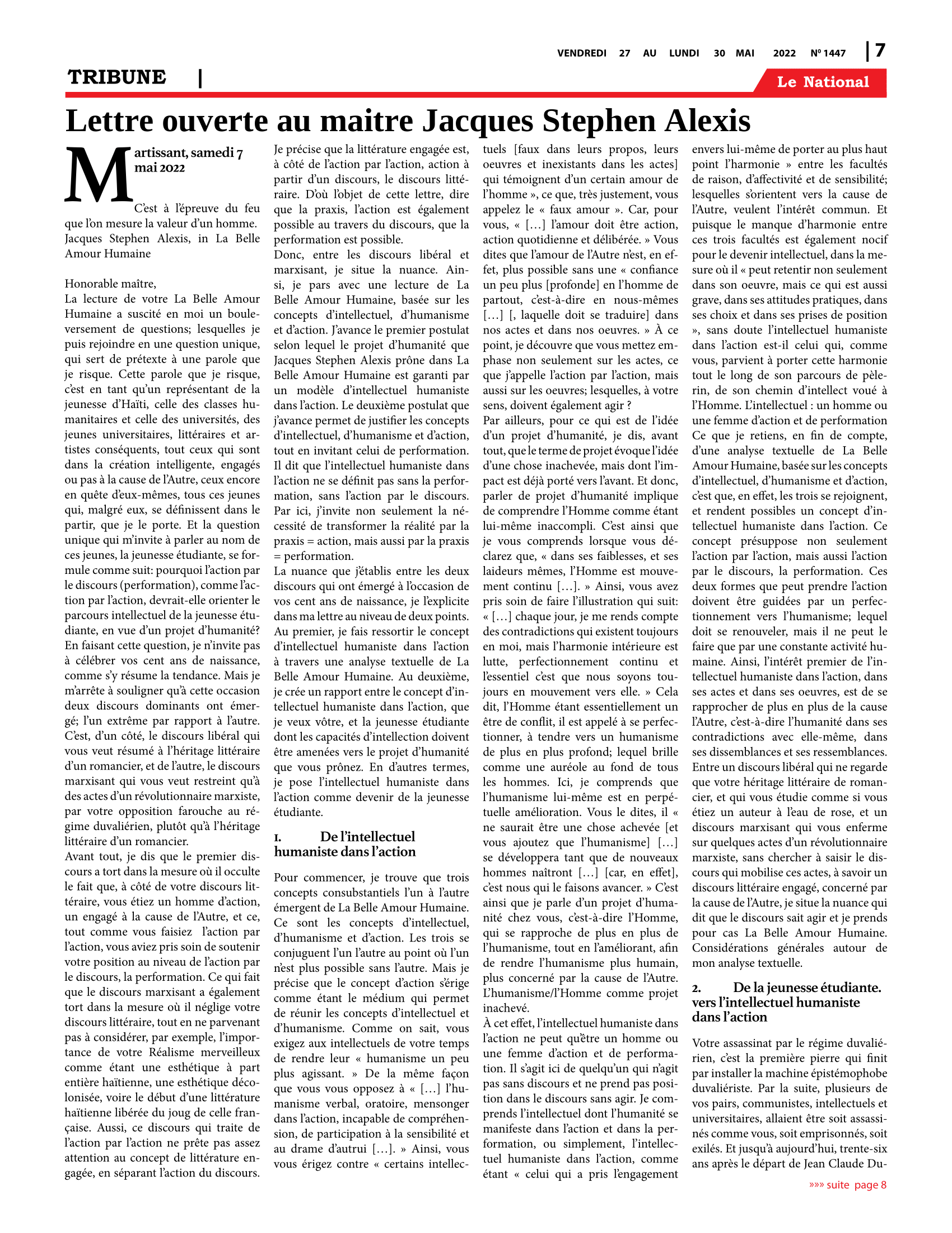 Page 7 de l'édition 1447