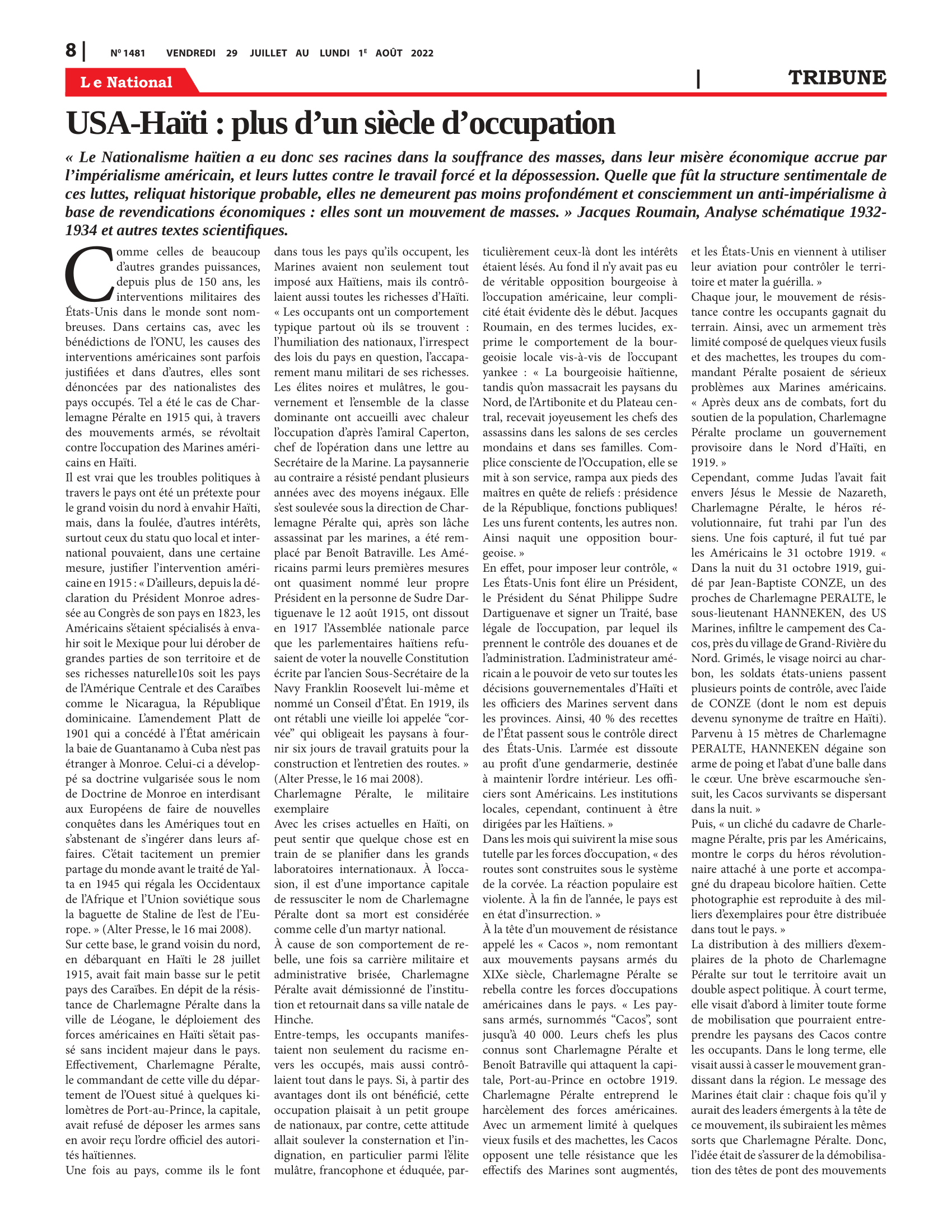 Page 8 de l'édition 1481