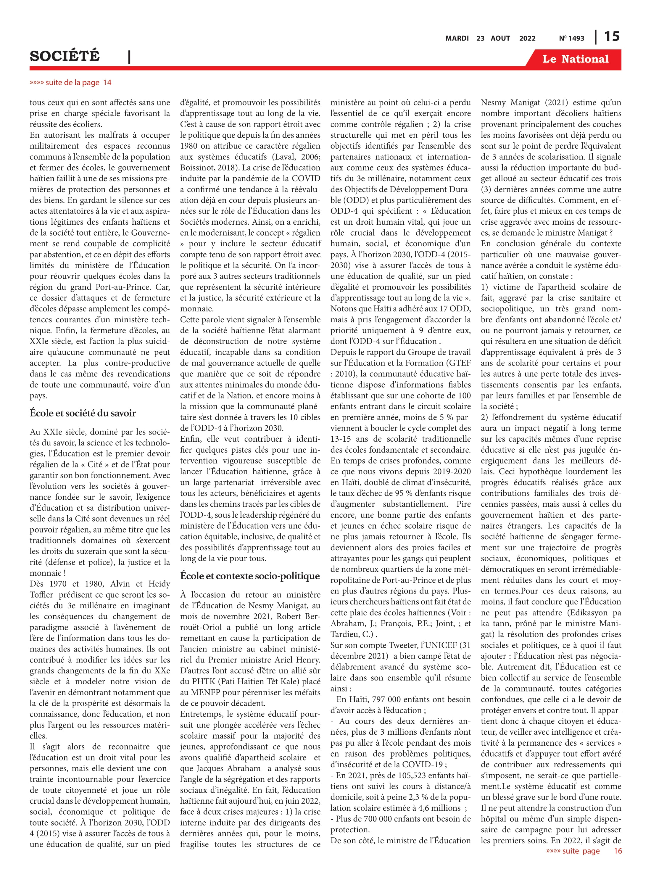Page 15 de l'édition 1493