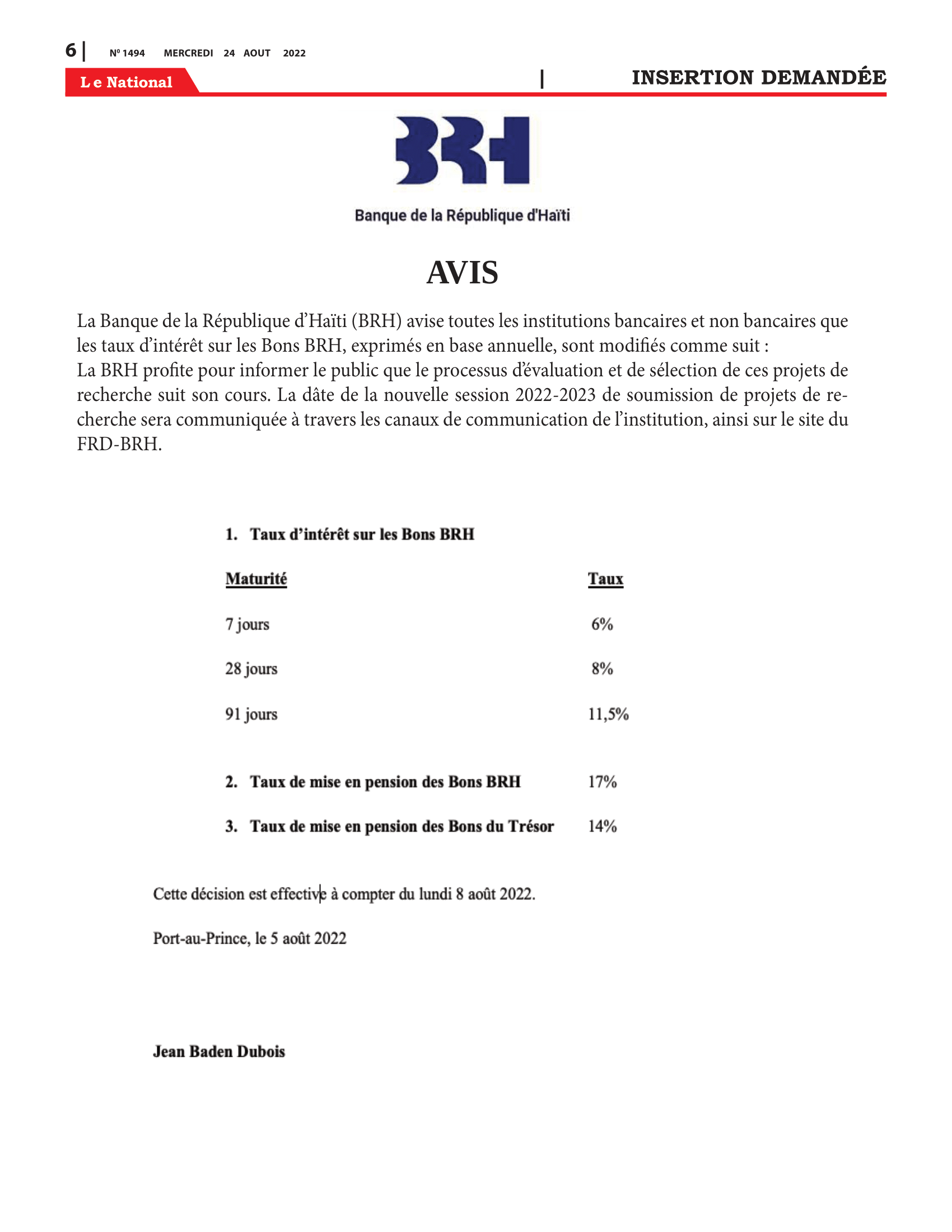 Page 6 de l'édition 1494