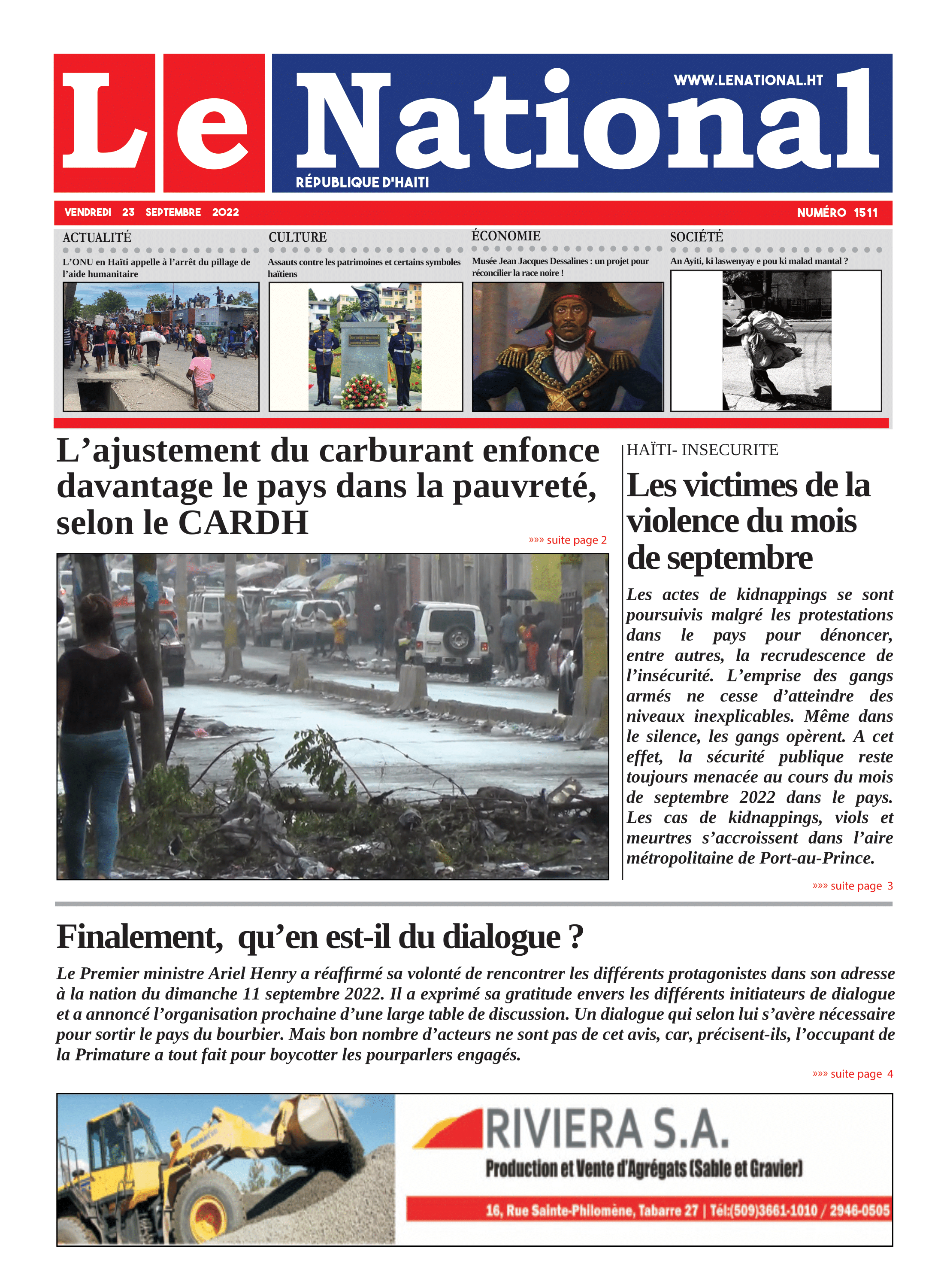 Page 1 de l'édition 1511