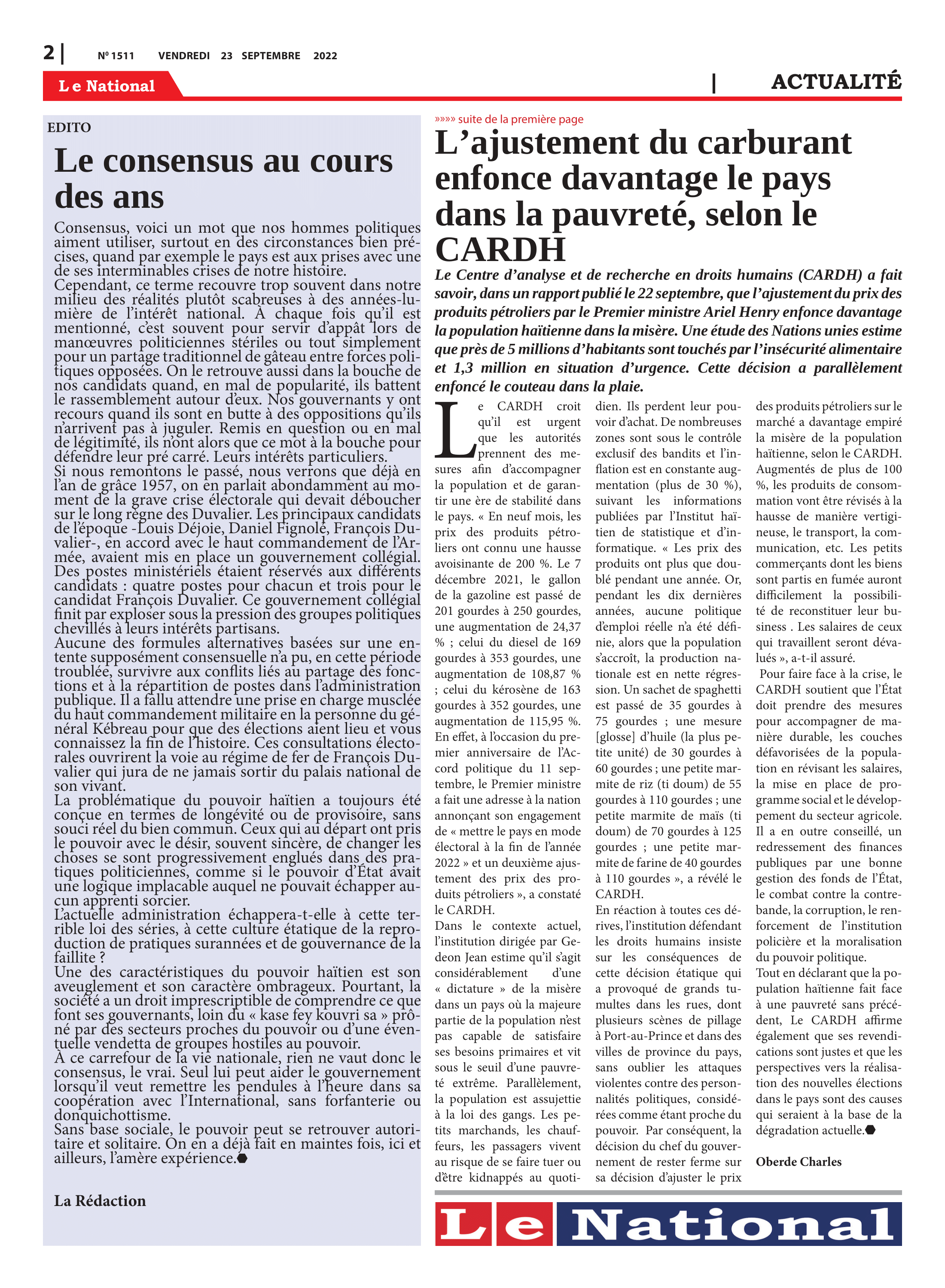 Page 2 de l'édition 1511