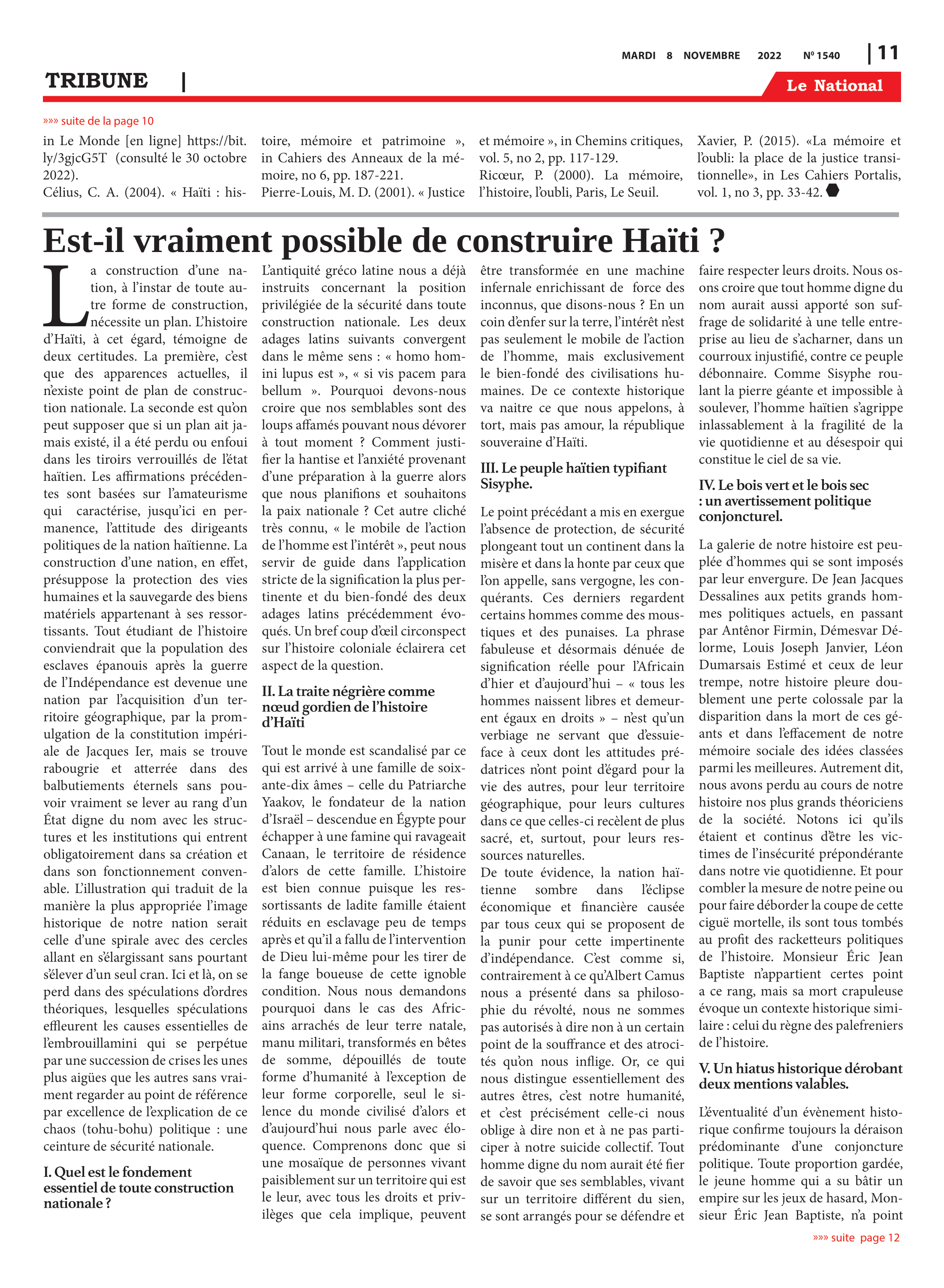Page 11 de l'édition 1540