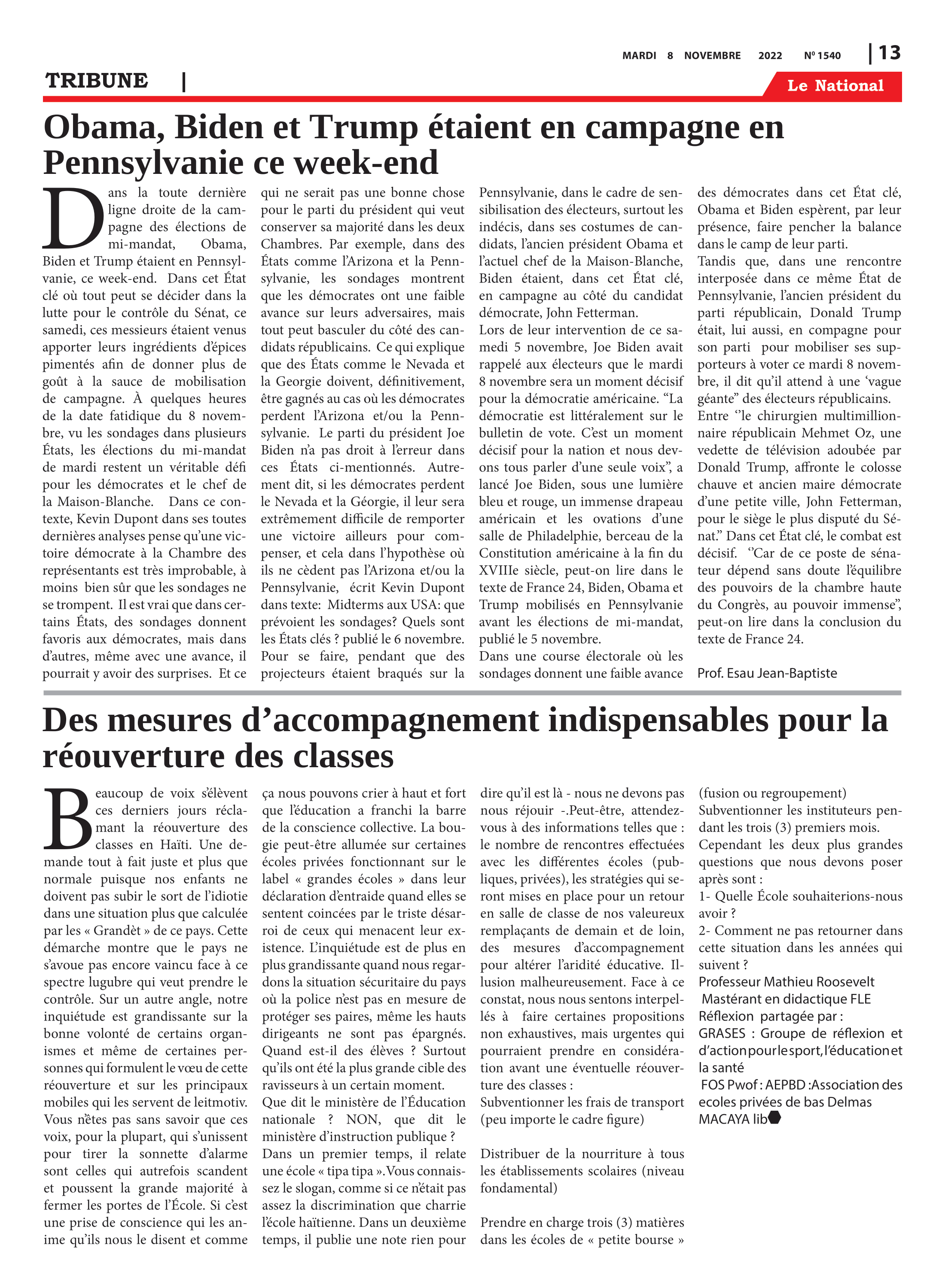 Page 13 de l'édition 1540