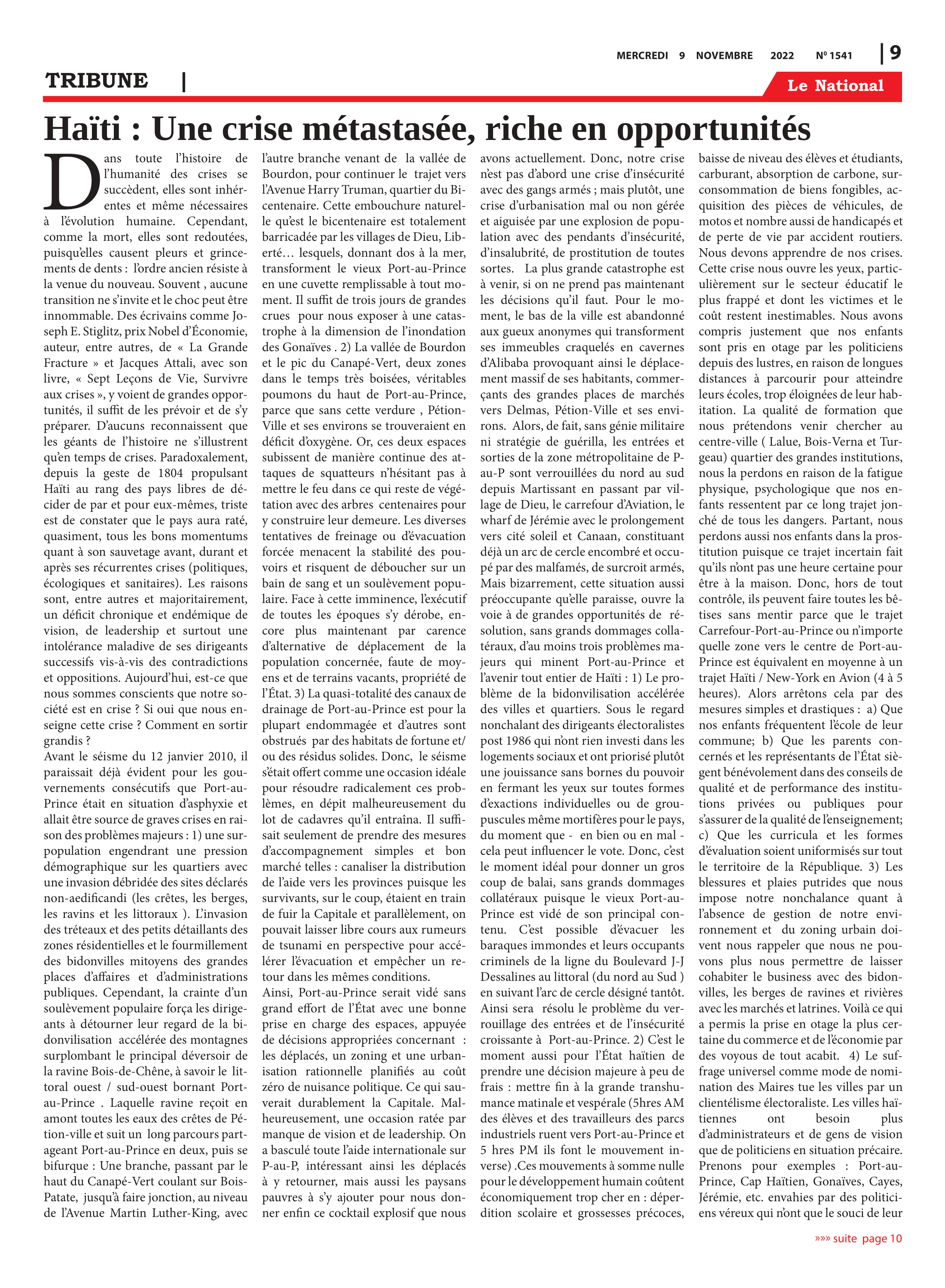 Page 9 de l'édition 1541