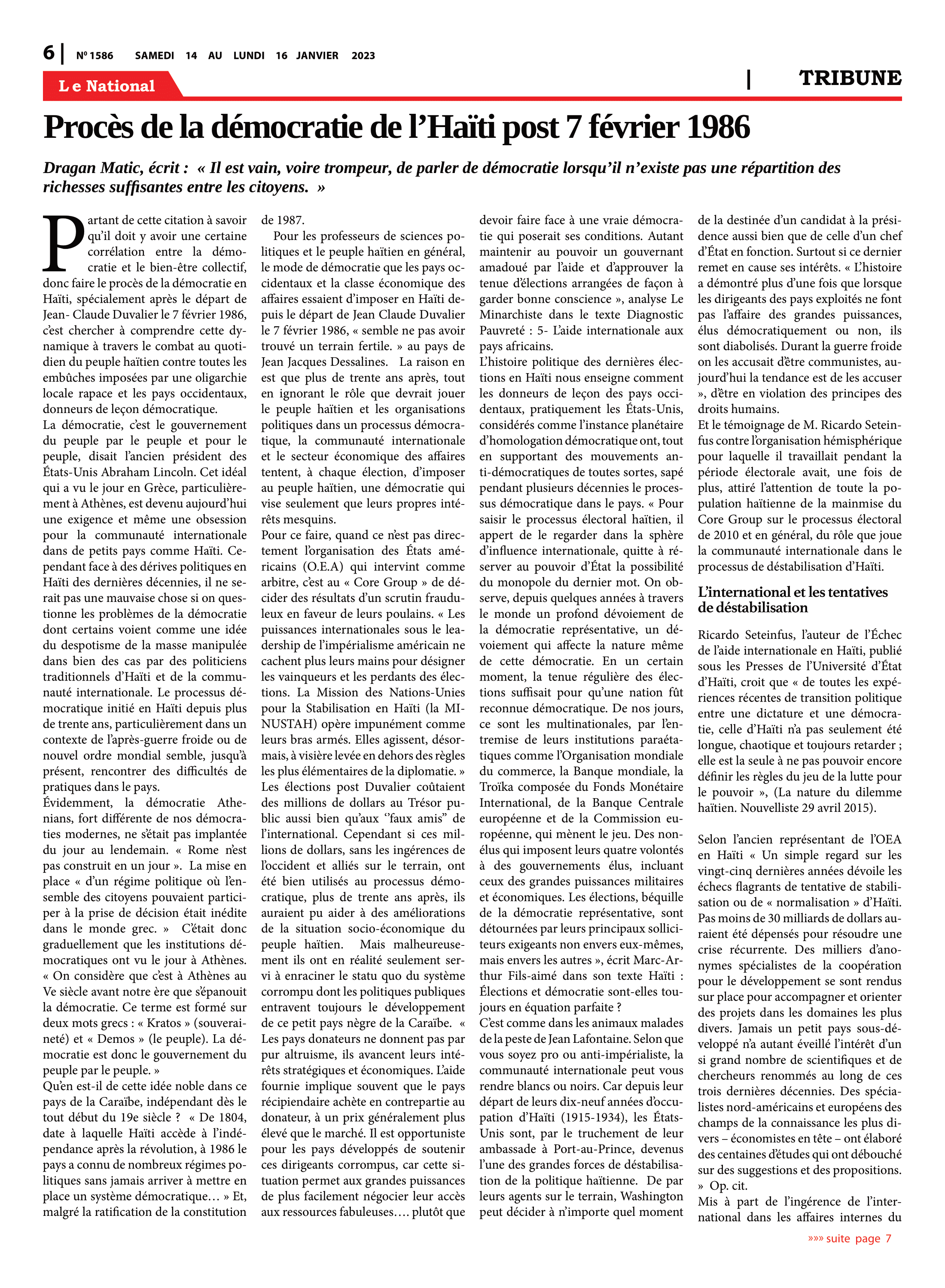 Page 6 de l'édition 1586