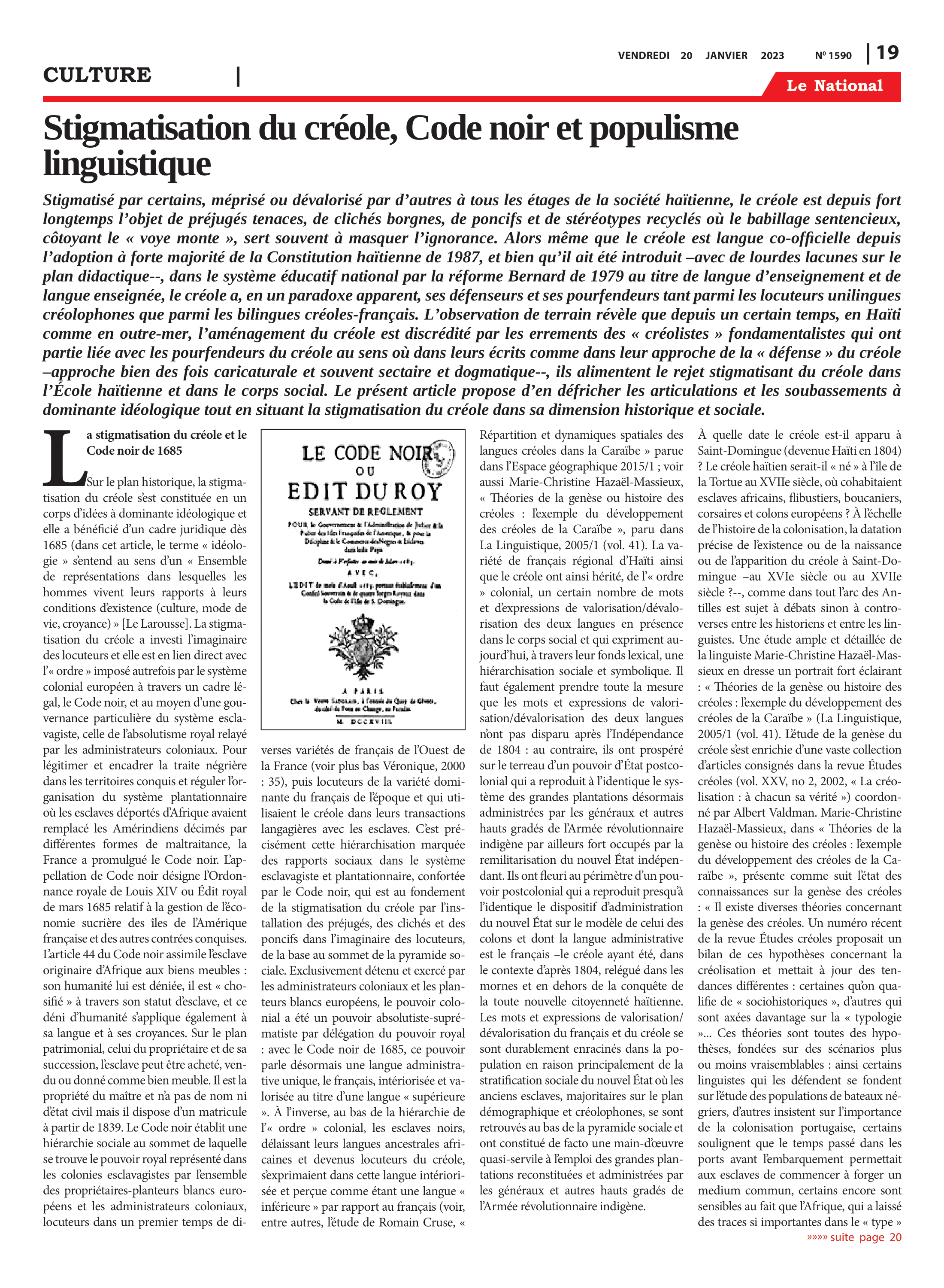 Page 19 de l'édition 1590
