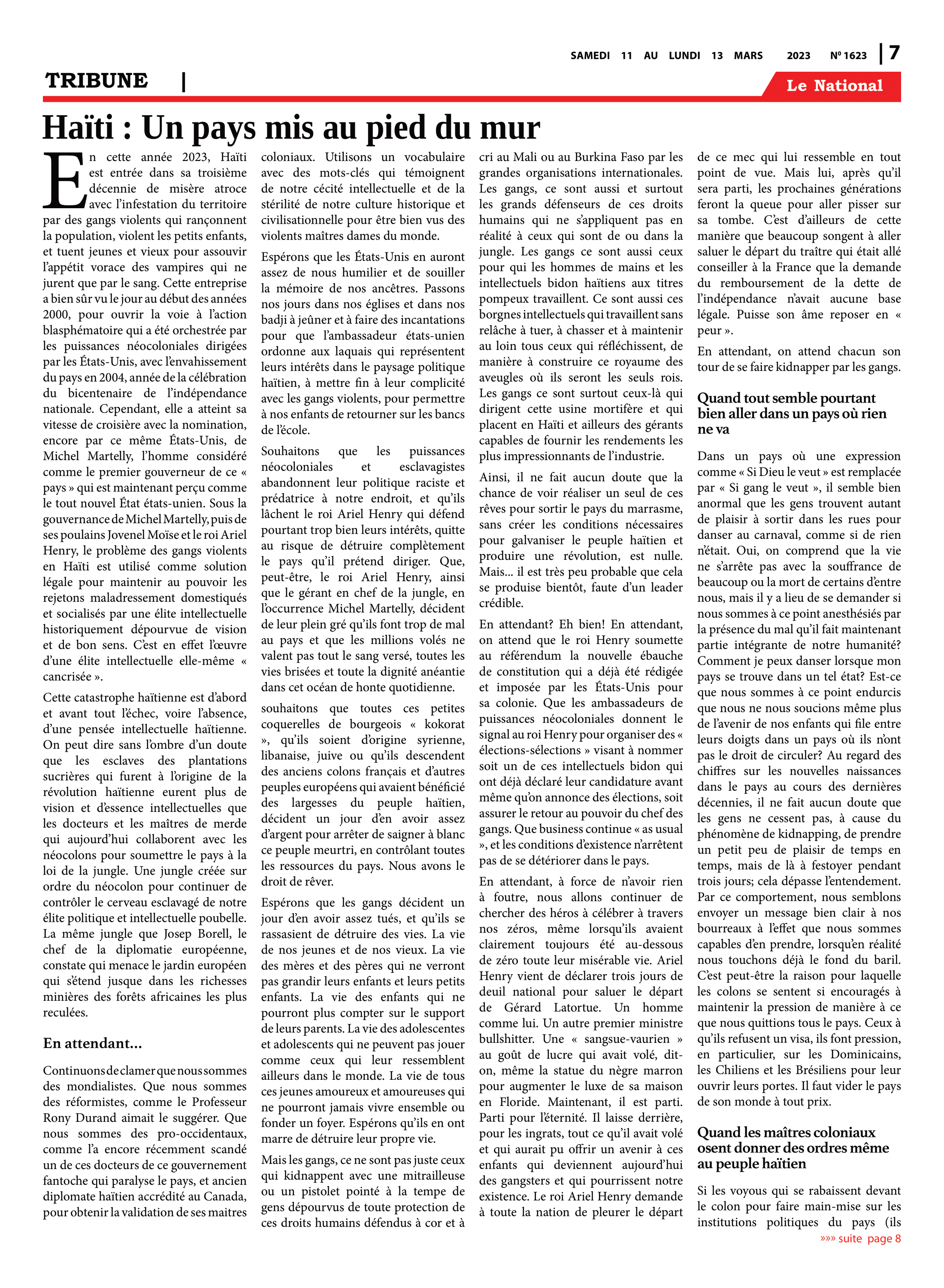 Page 7 de l'édition 1623