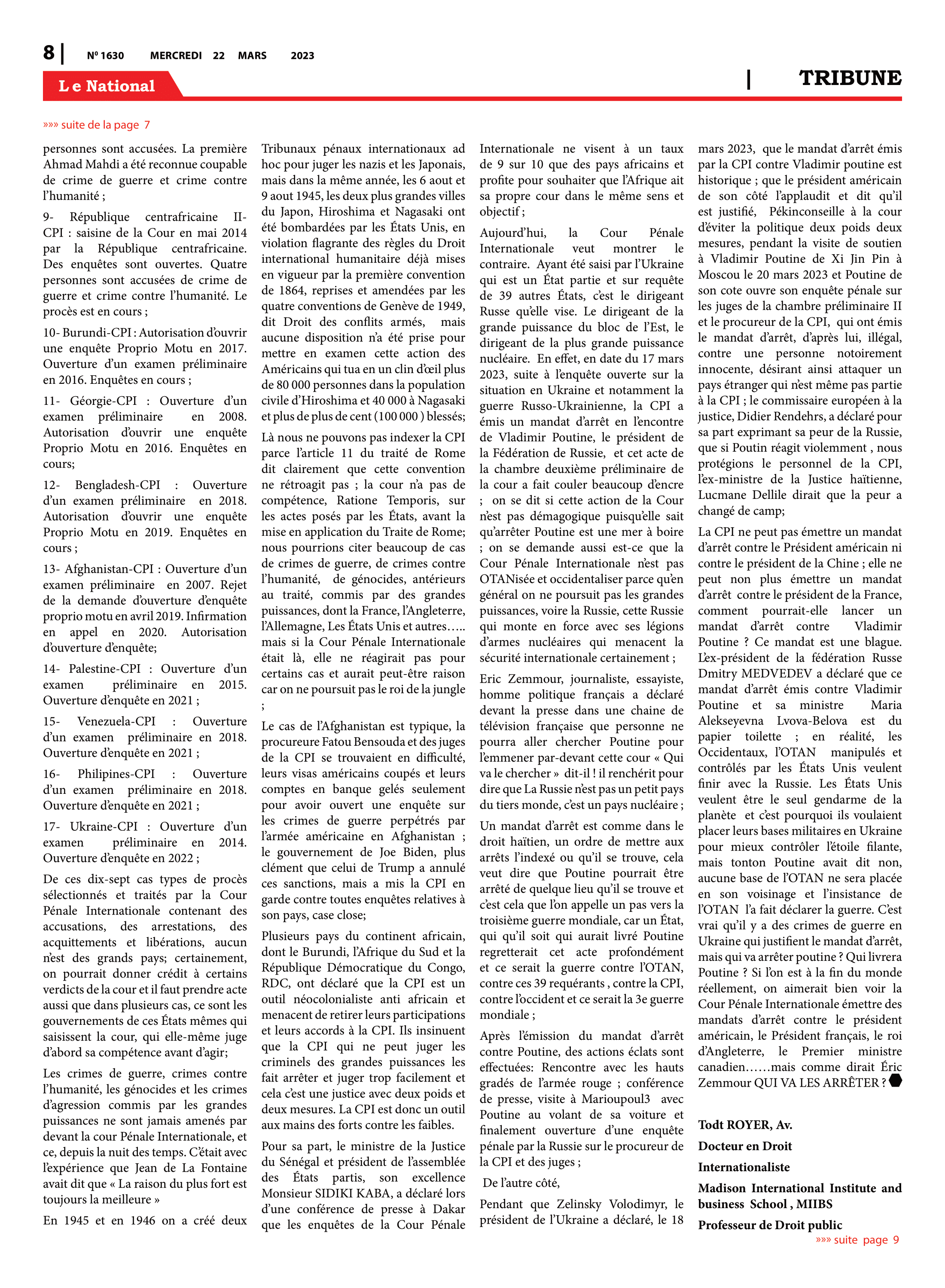 Page 8 de l'édition 1630