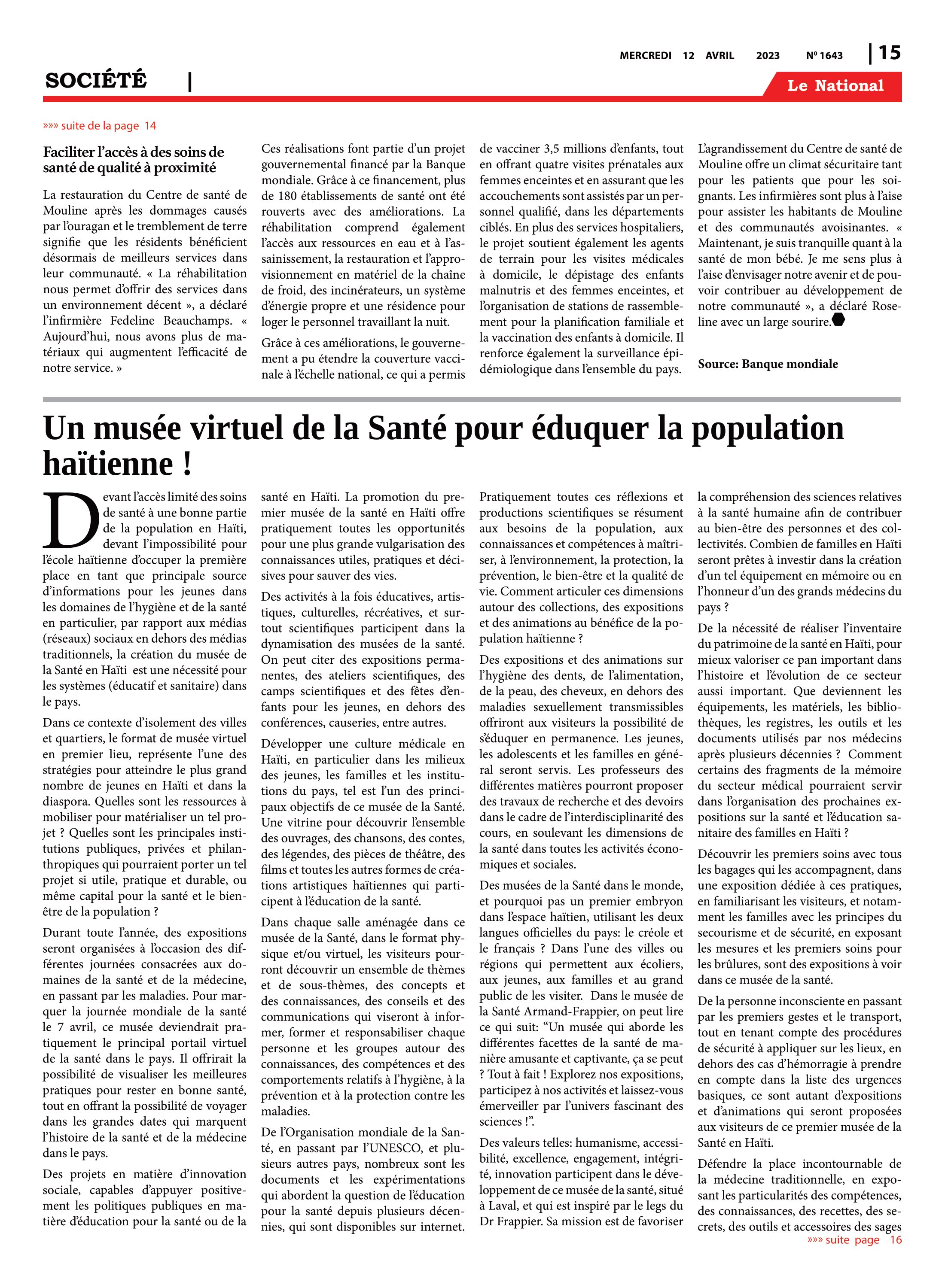 Page 15 de l'édition 1643