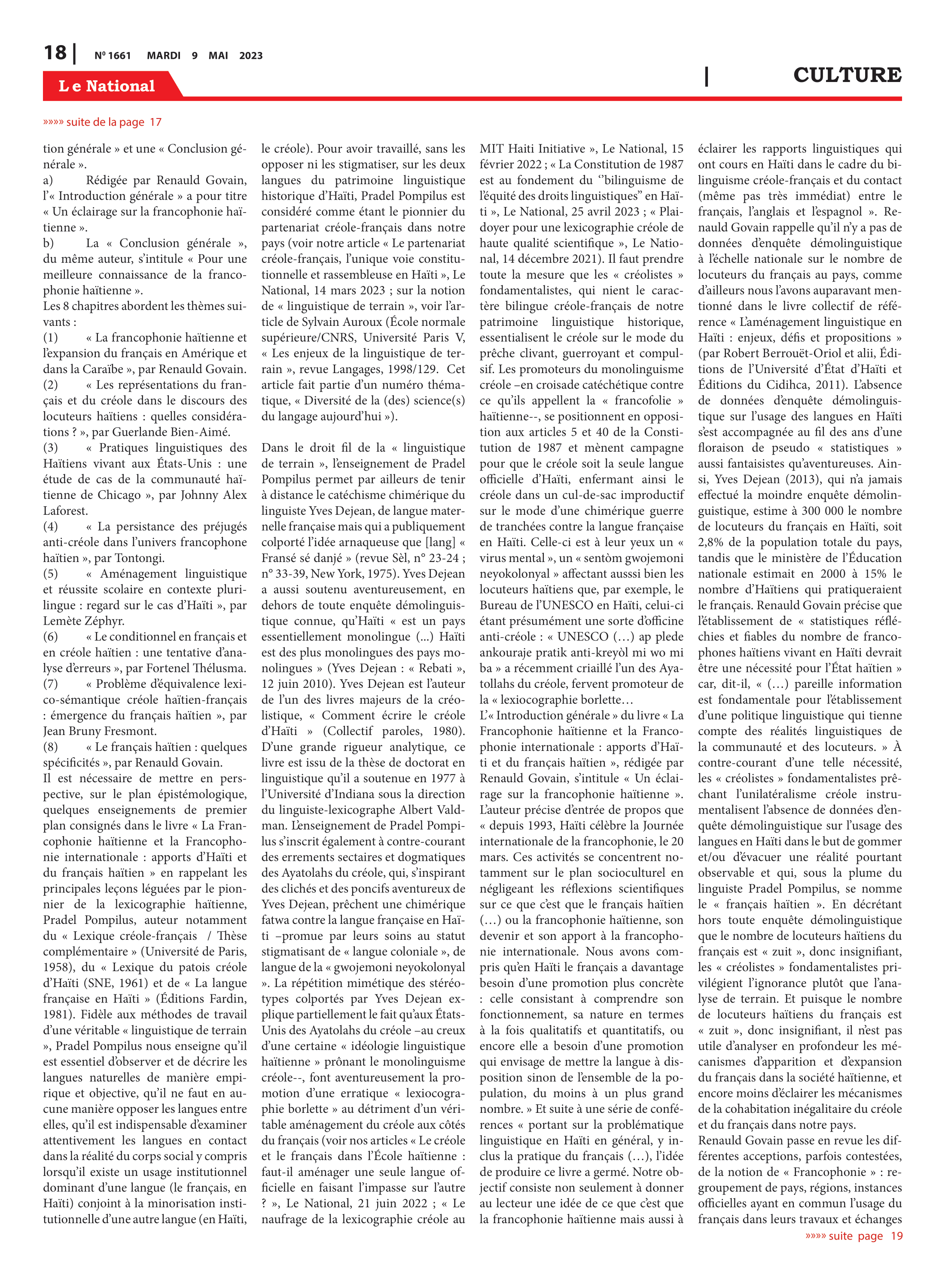 Page 18 de l'édition 1661