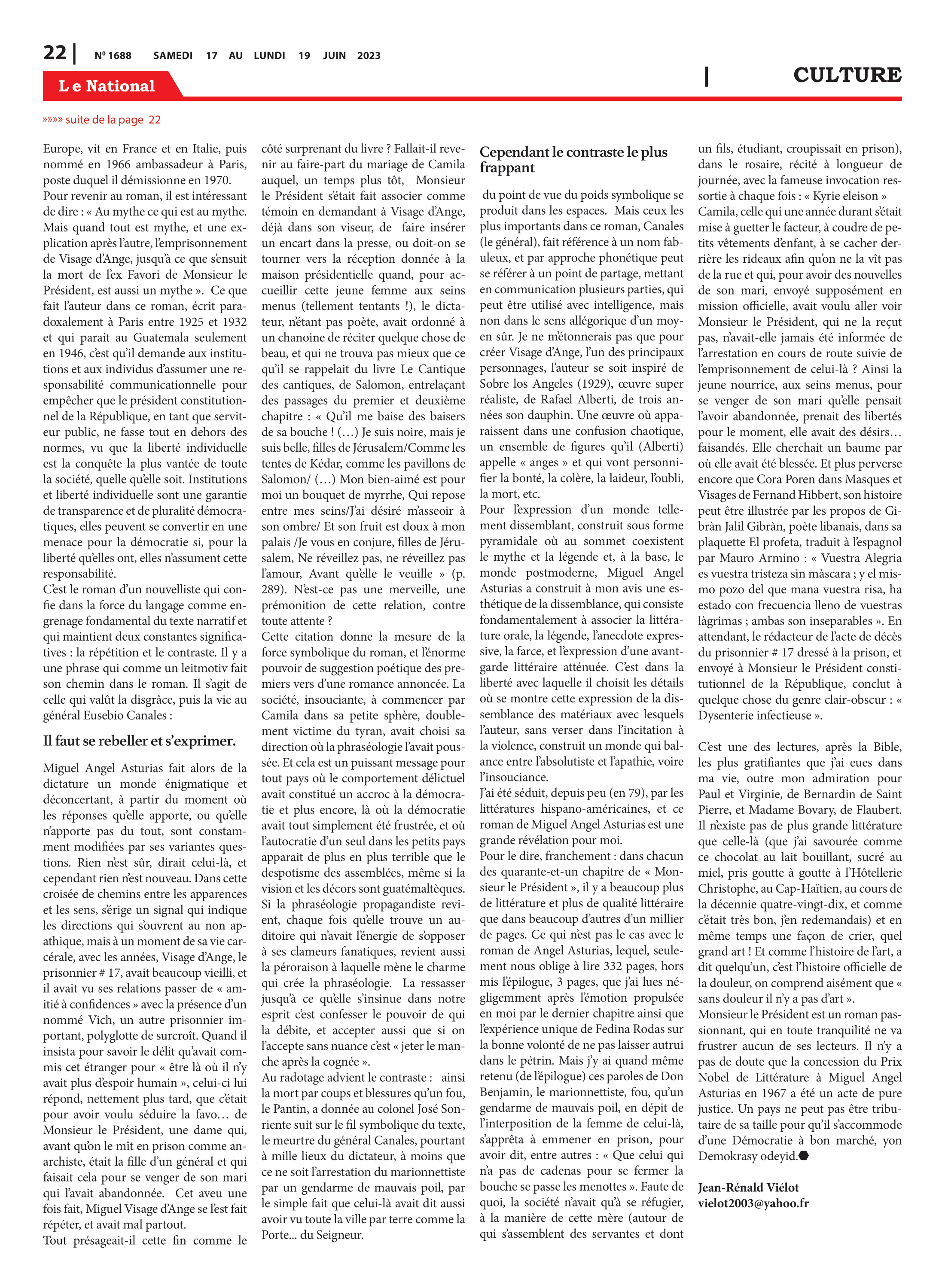 Page 22 de l'édition 1688