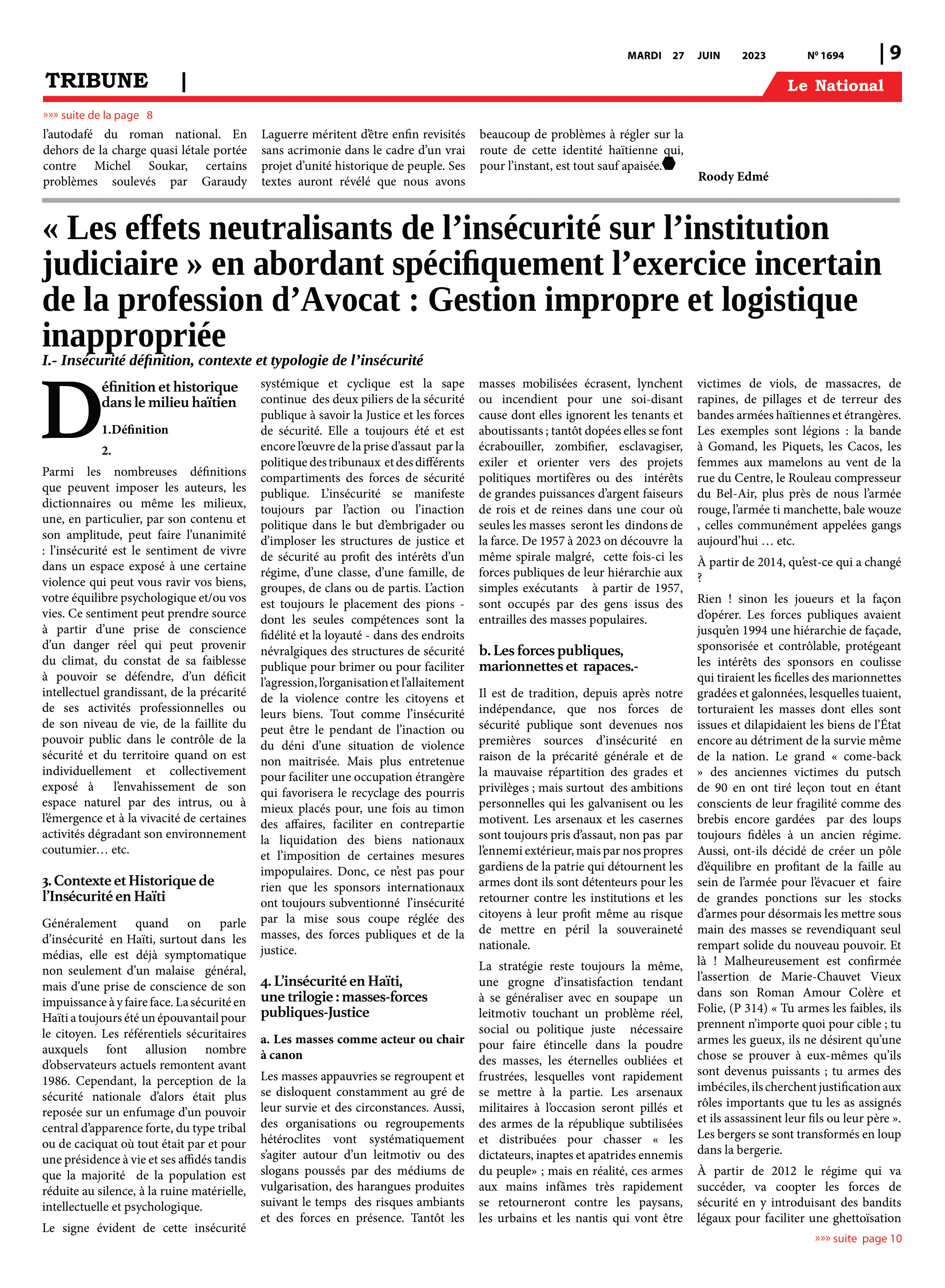 Page 9 de l'édition 1694