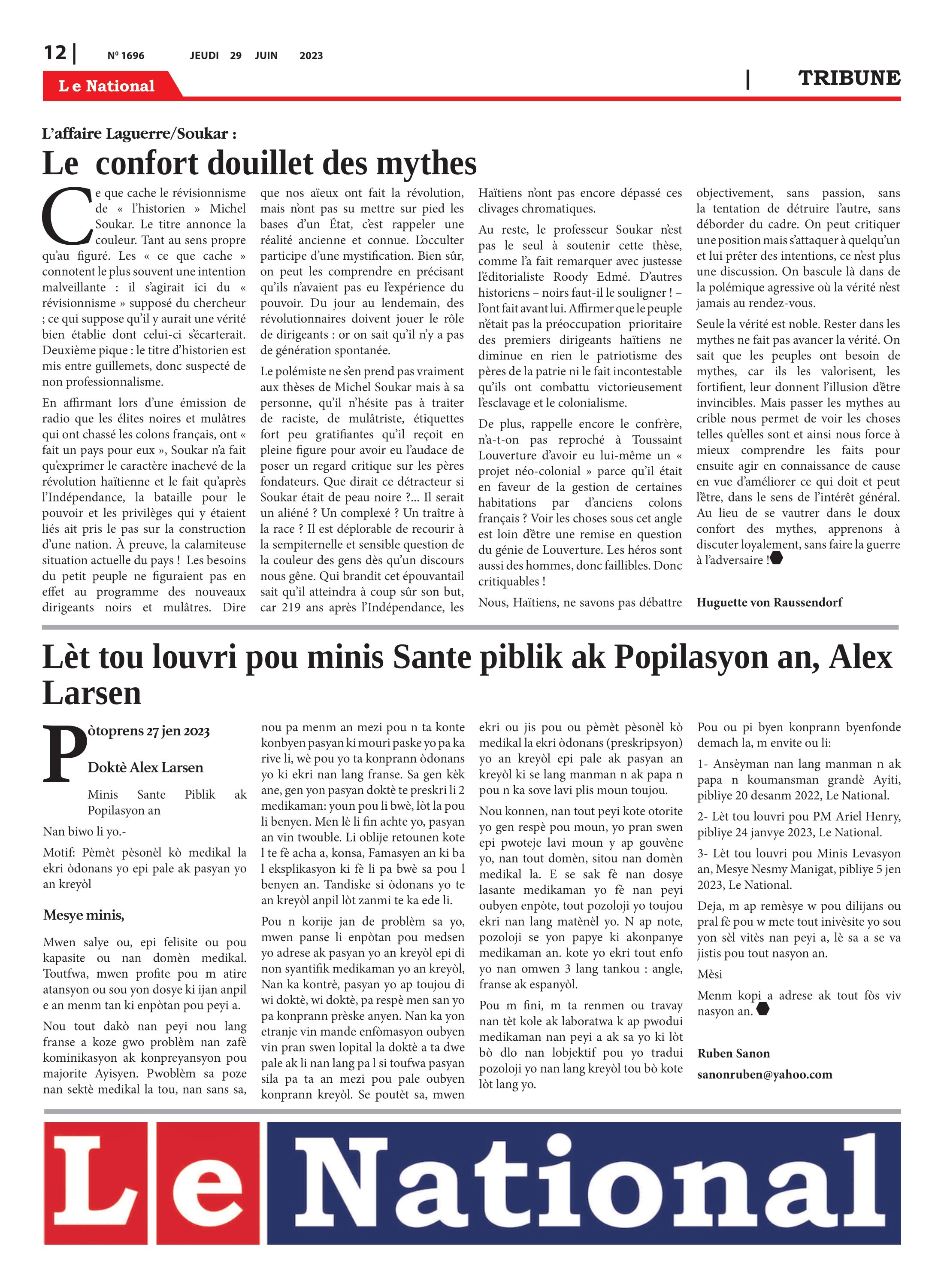 Page 12 de l'édition 1696