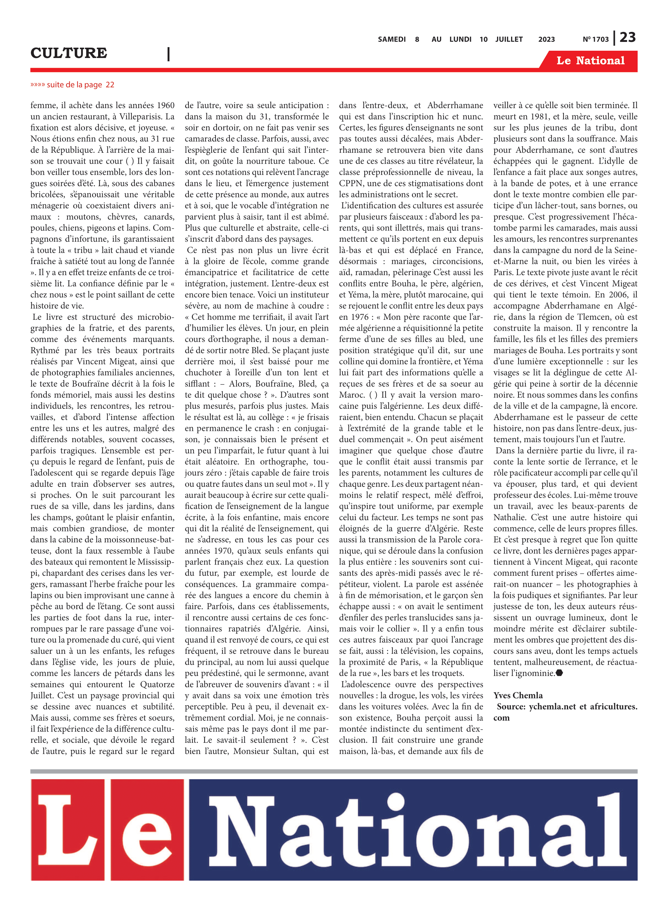 Page 23 de l'édition 1703