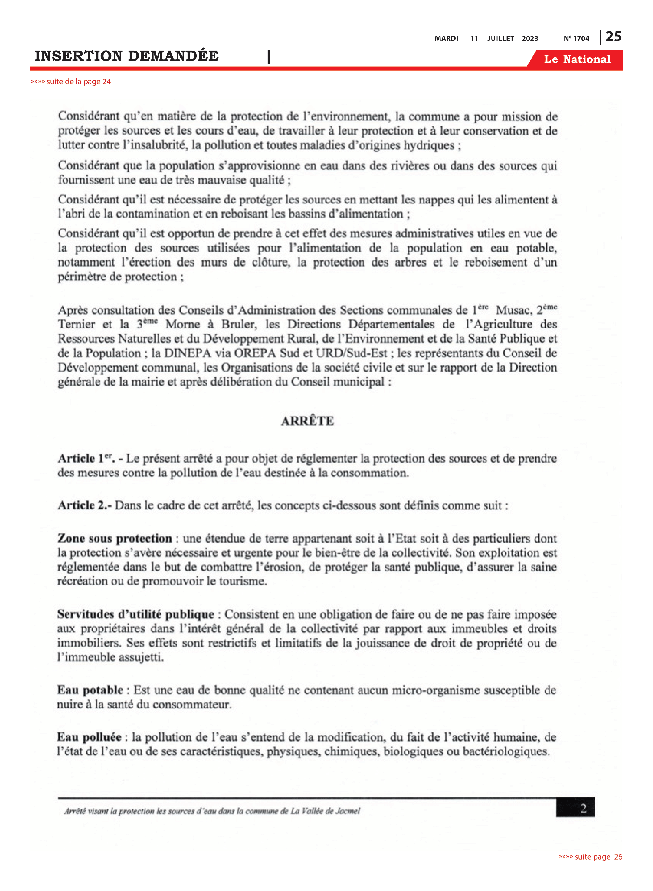 Page 25 de l'édition 1704