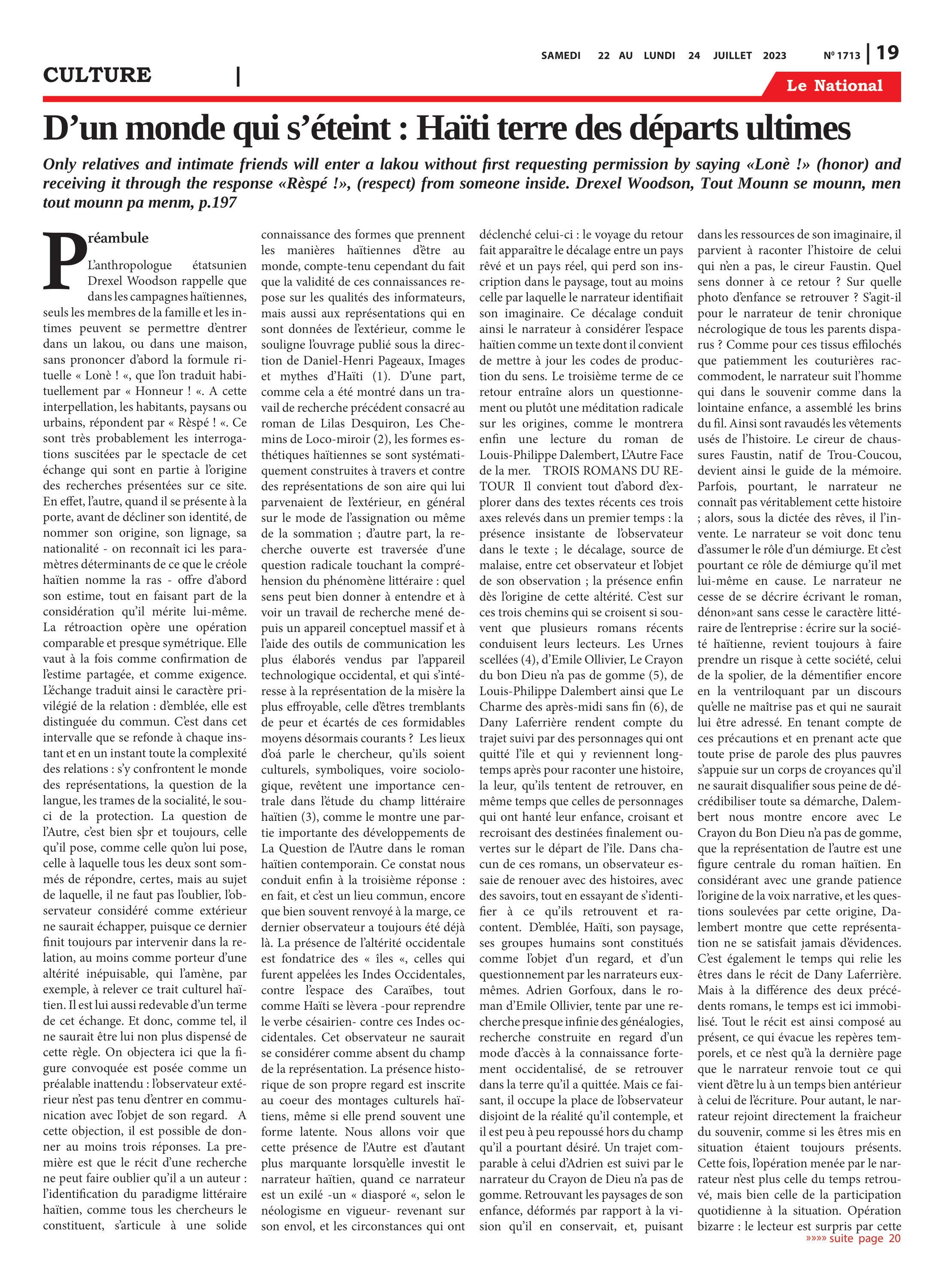 Page 19 de l'édition 1713
