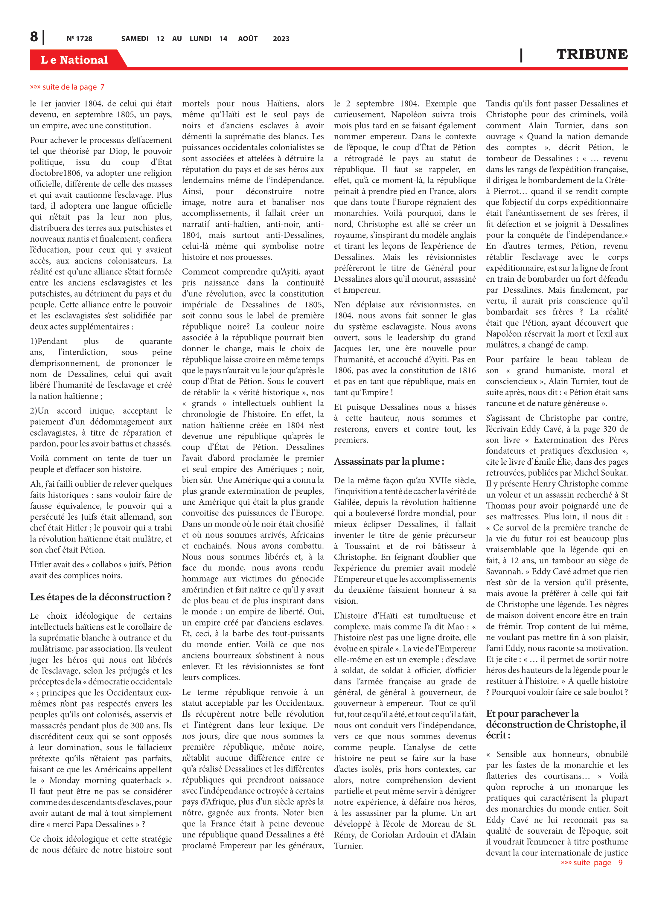 Page 8 de l'édition 1728