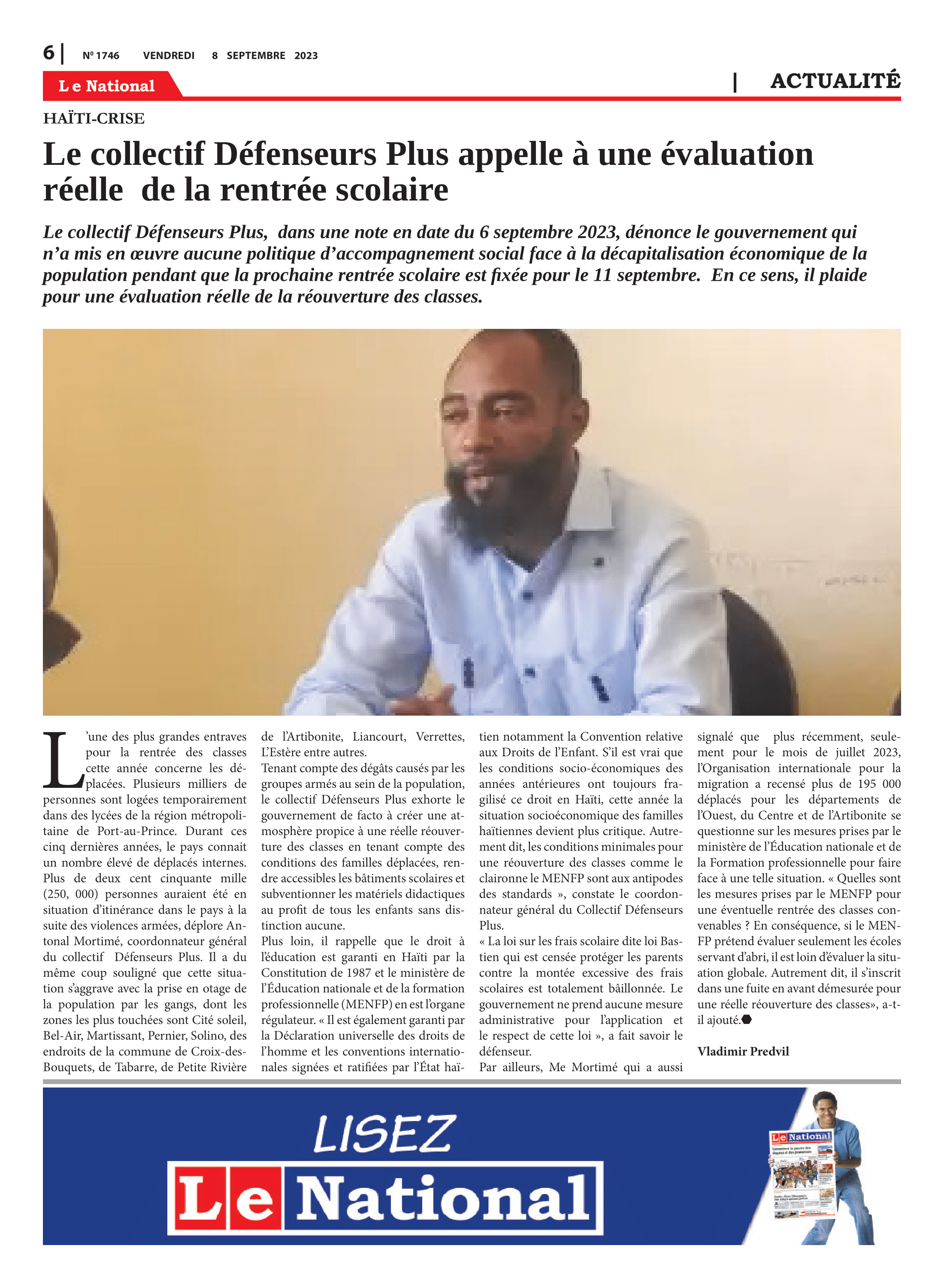 Page 6 de l'édition 1746