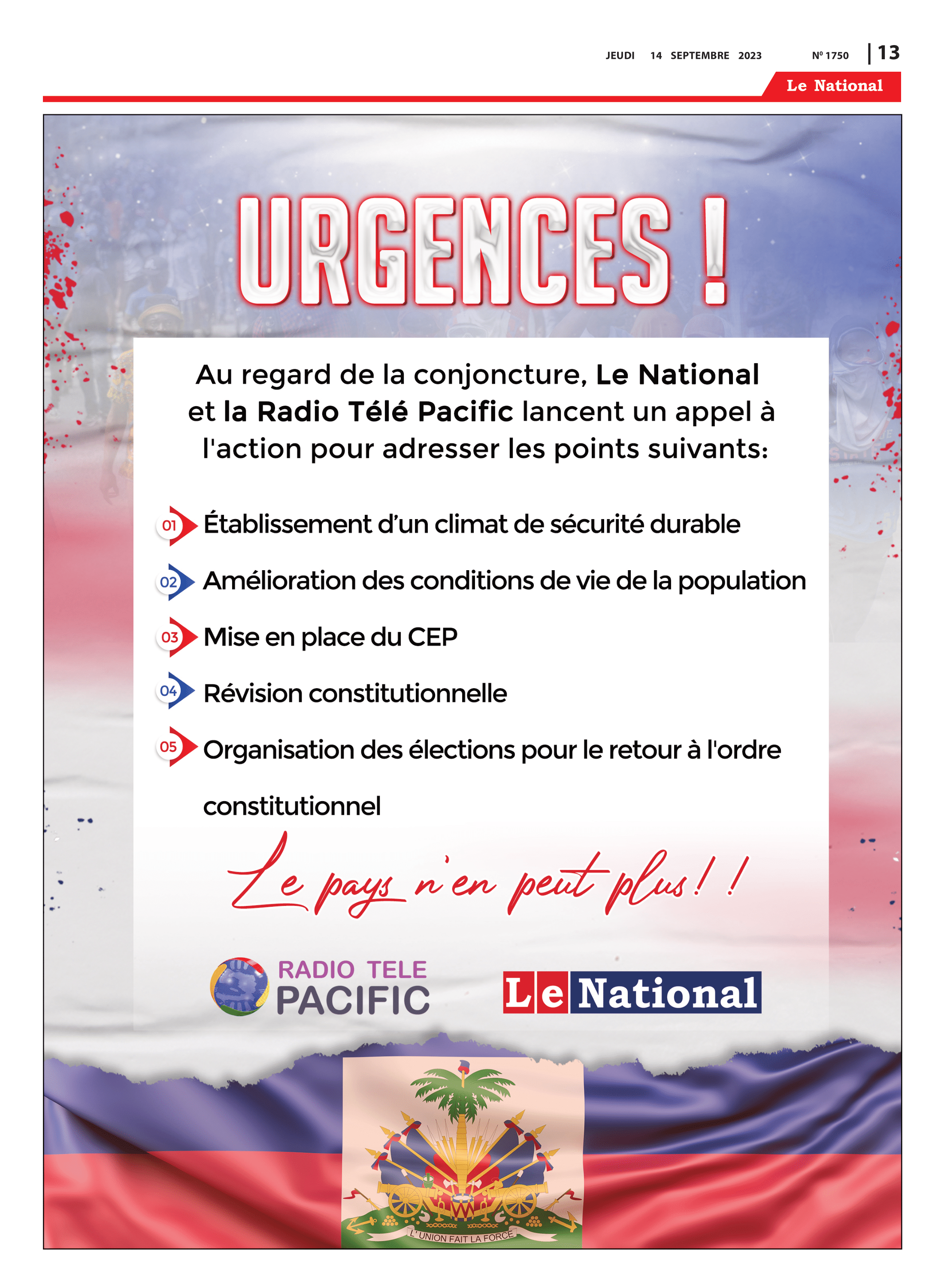 Page 13 de l'édition 1750