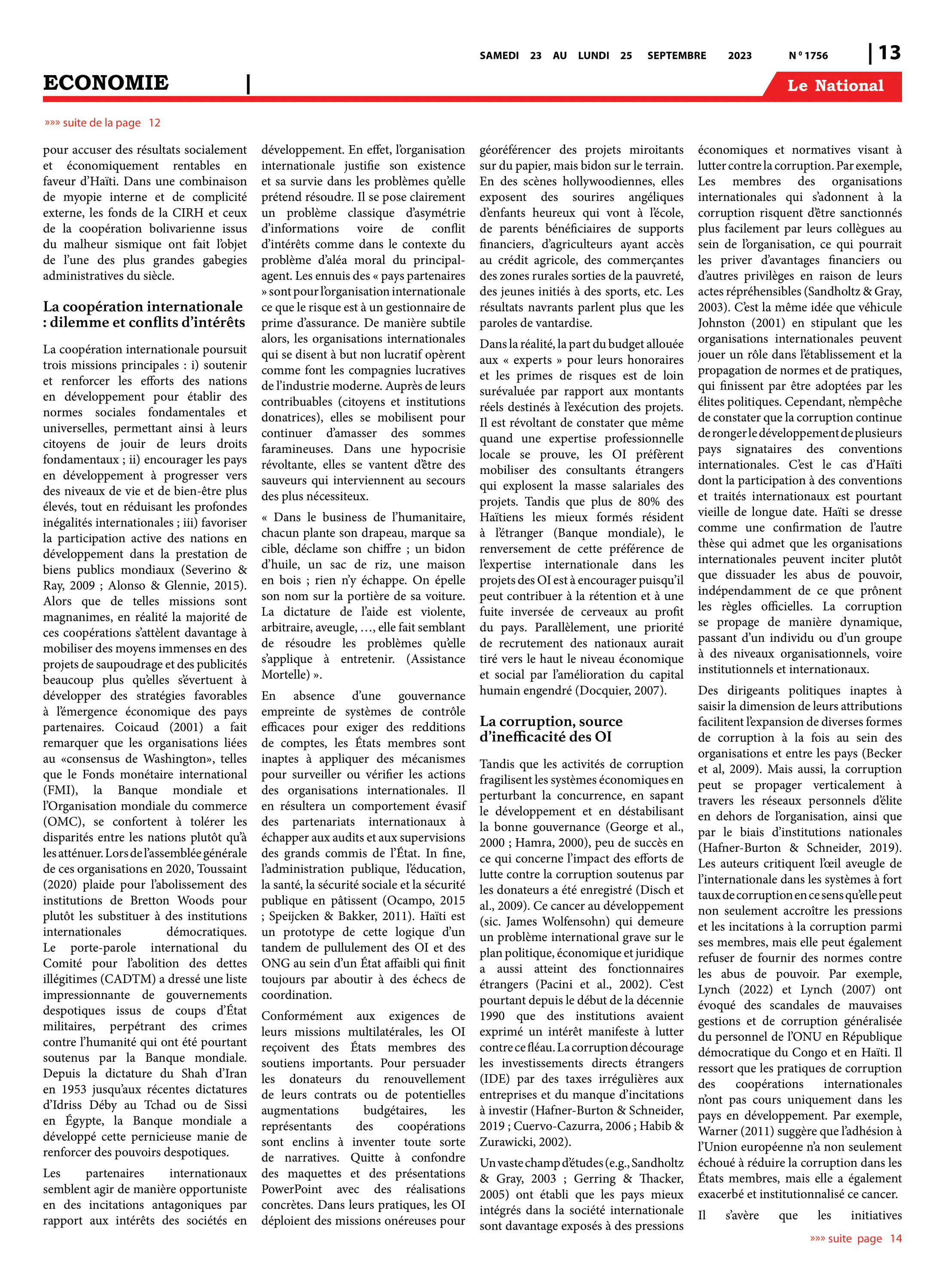 Page 13 de l'édition 1756