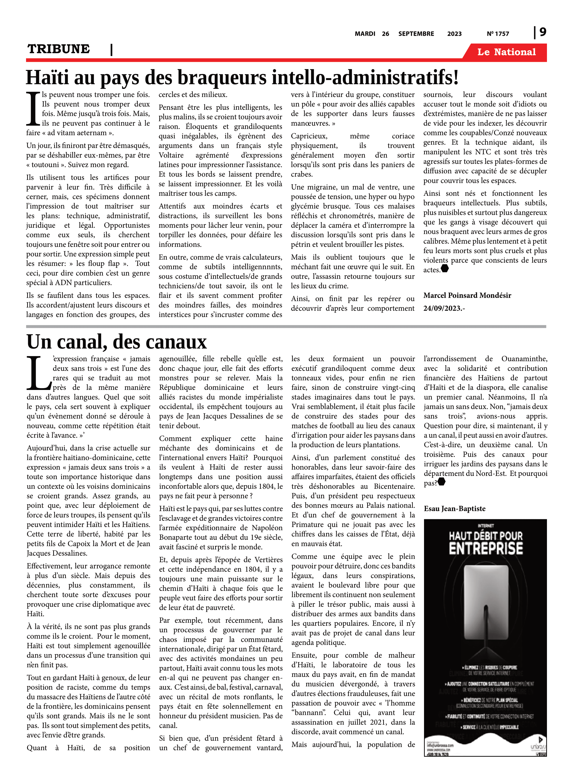 Page 9 de l'édition 1757