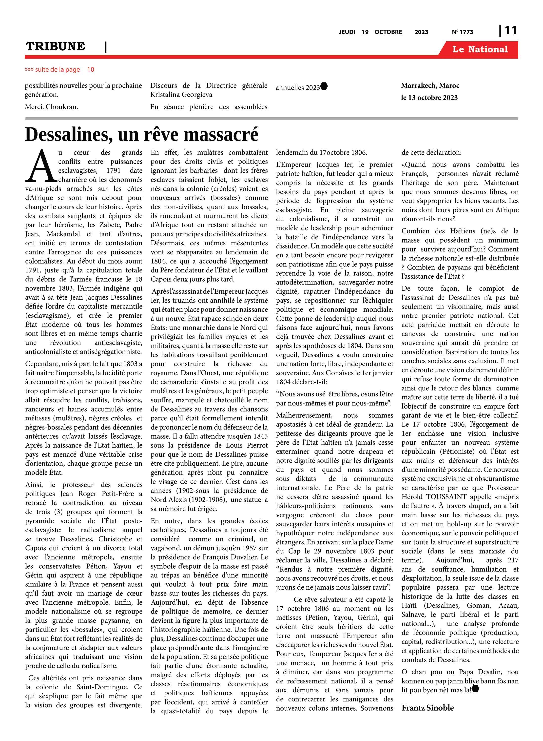 Page 11 de l'édition 1773