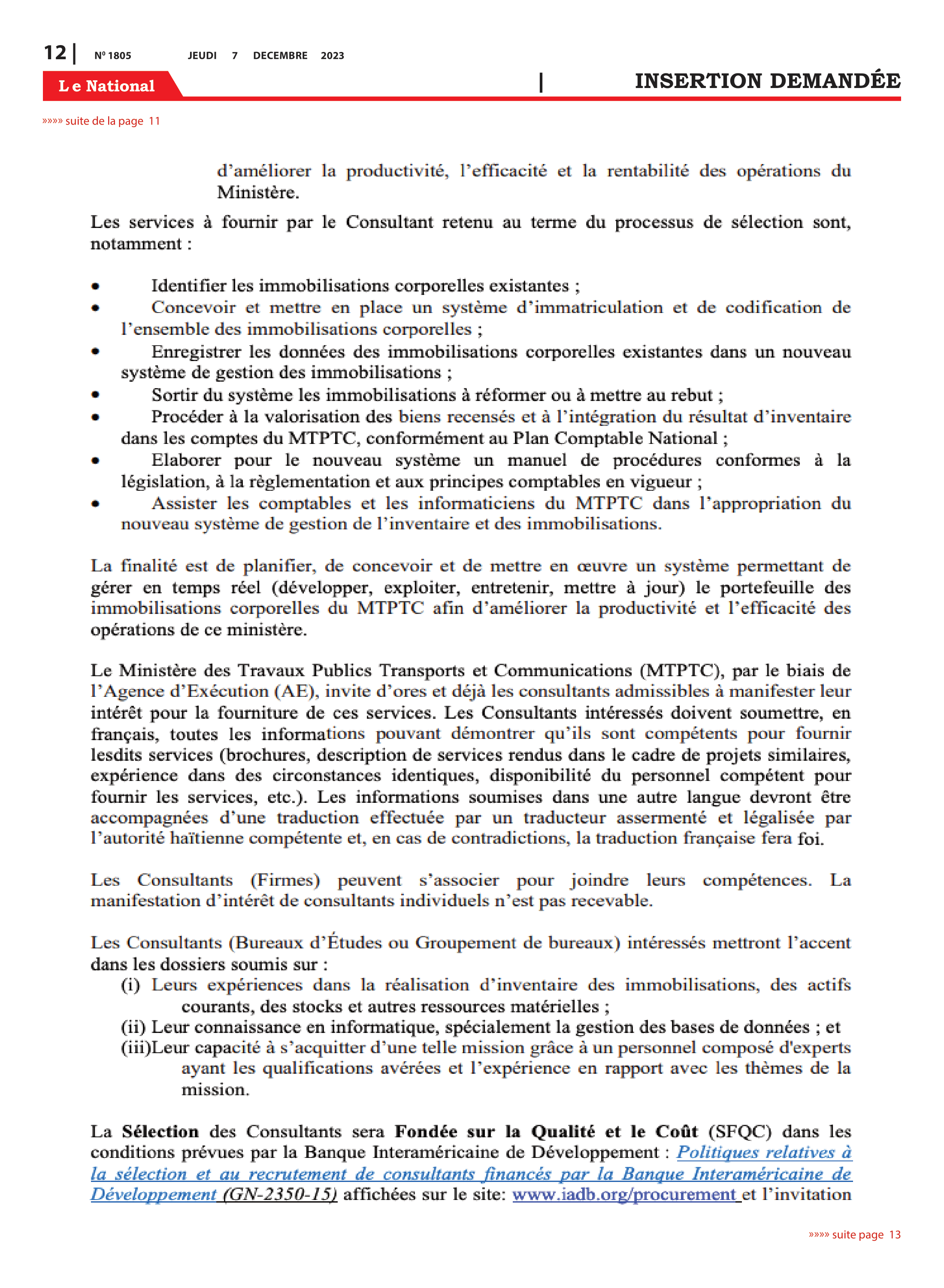 Page 12 de l'édition 1805